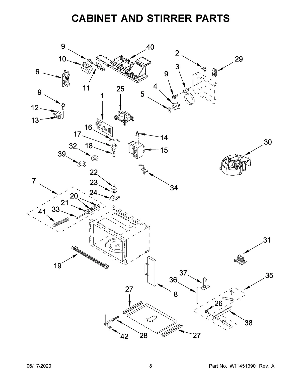 05 - CABINET AND STIRRER PARTS