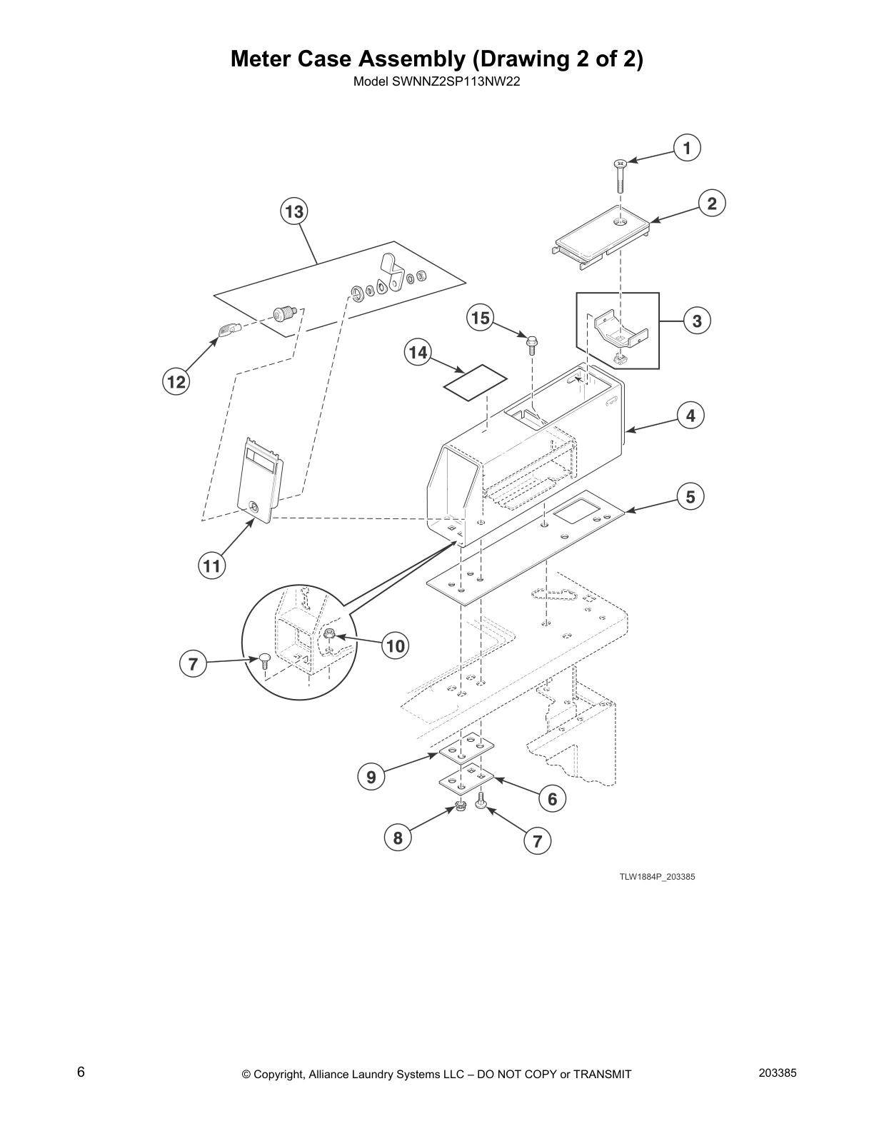 Meter Case Assembly (Drawing 2 of 2)