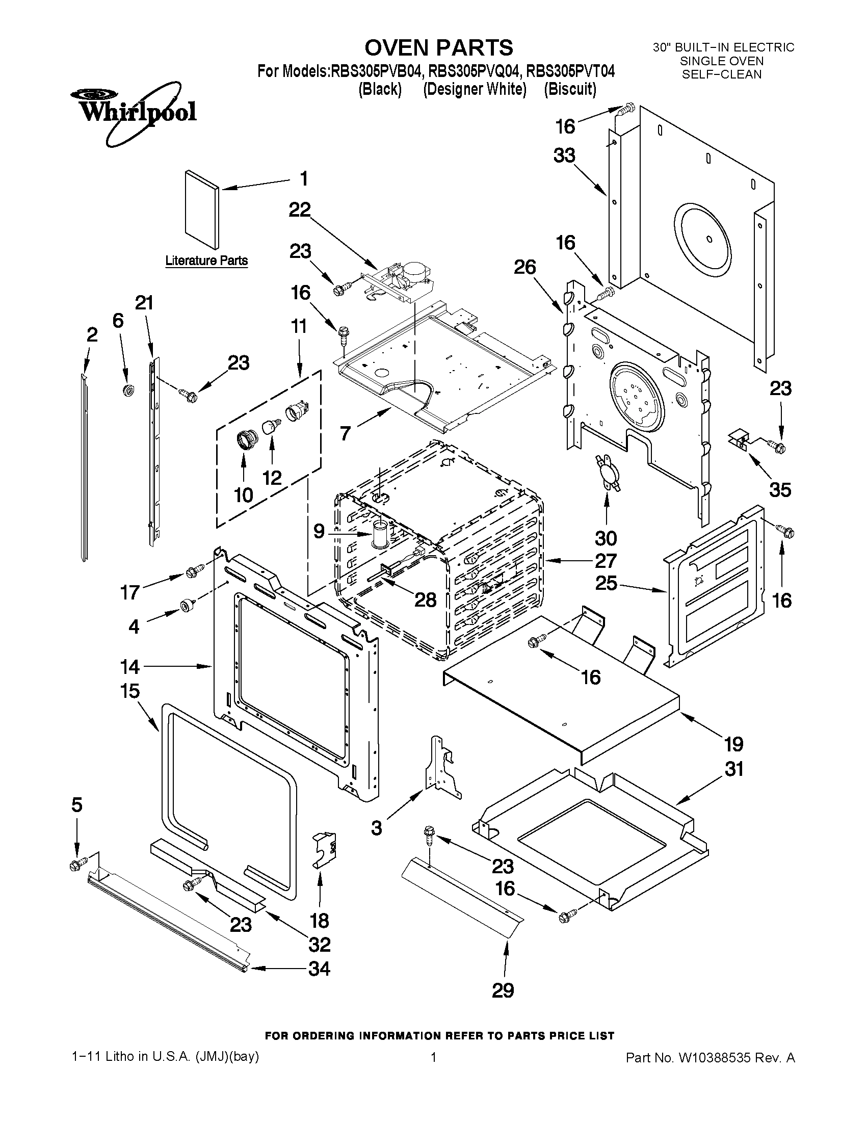 01 - OVEN PARTS