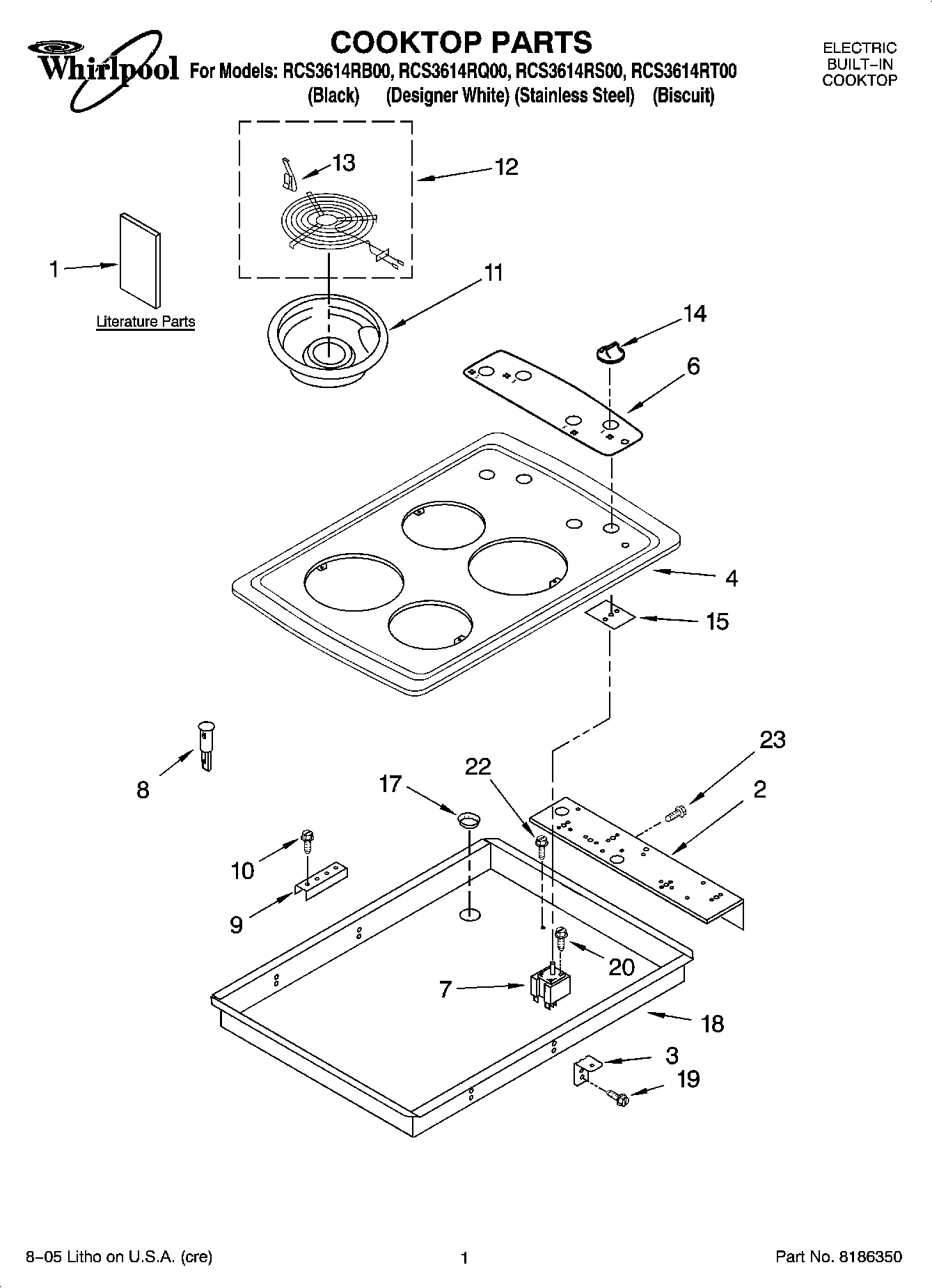 01 - COOKTOP PARTS