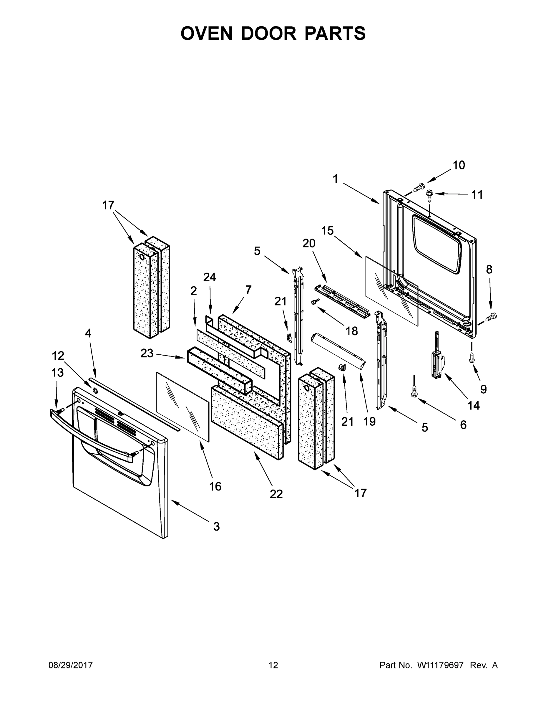 07 - OVEN DOOR PARTS