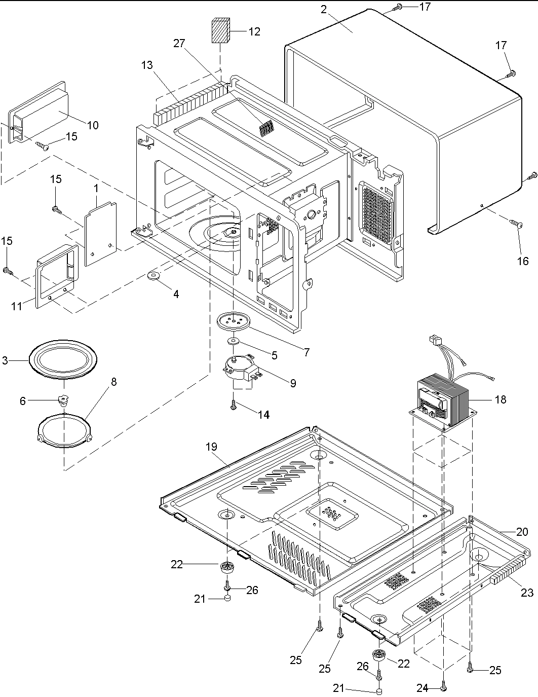 OVEN CAVITY & BASEPAN