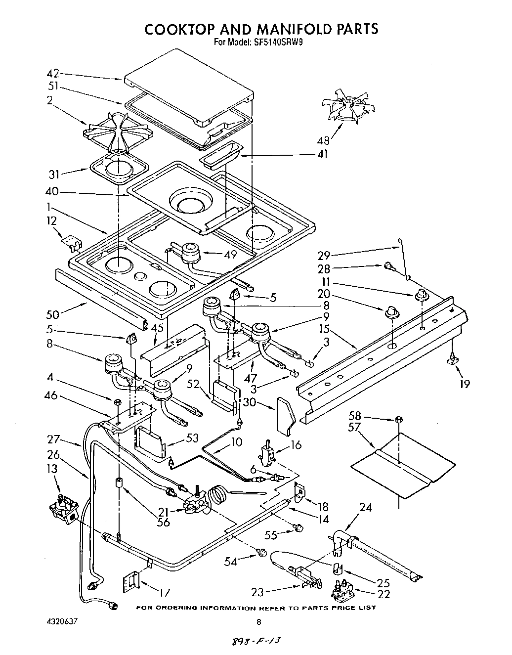 07 - COOKTOP AND MANIFOLD , LIT/OPTIONAL