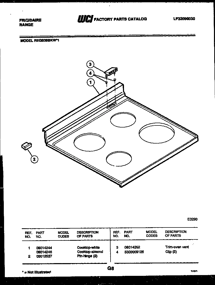 04 - COOKTOP PARTS