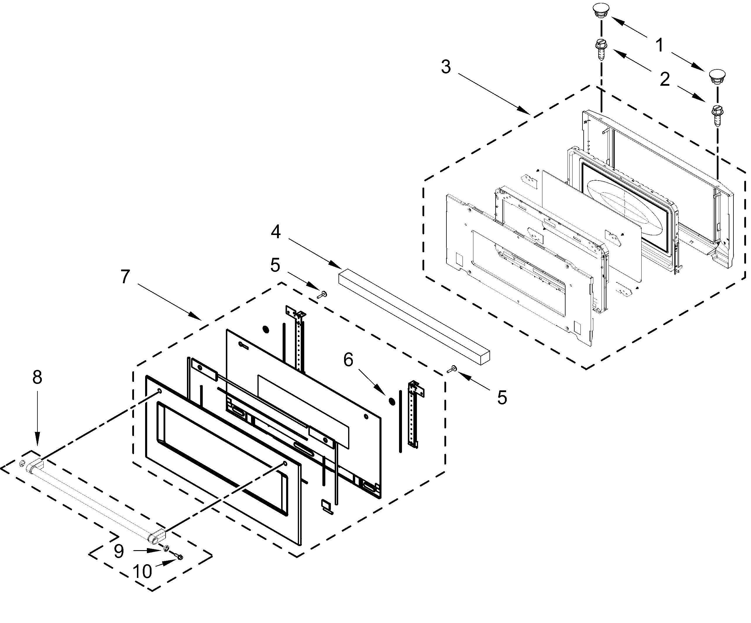 MICROWAVE DOOR PARTS