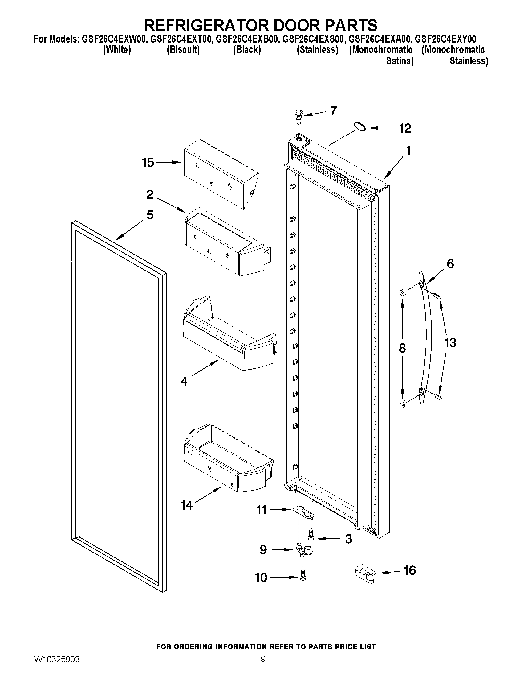 06 - REFRIGERATOR DOOR PARTS