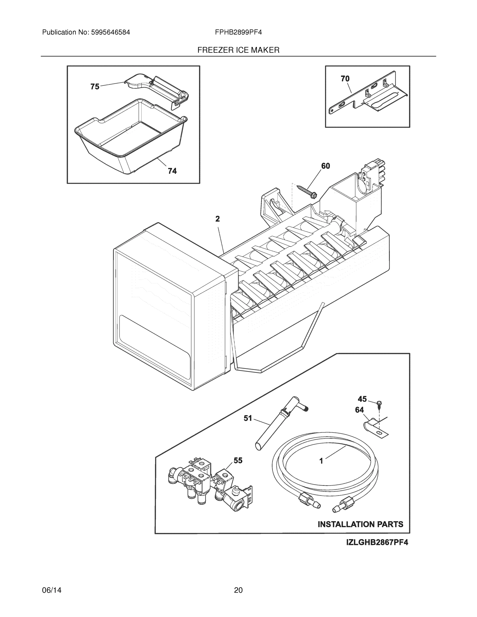 19 - FREEZER ICE MAKER
