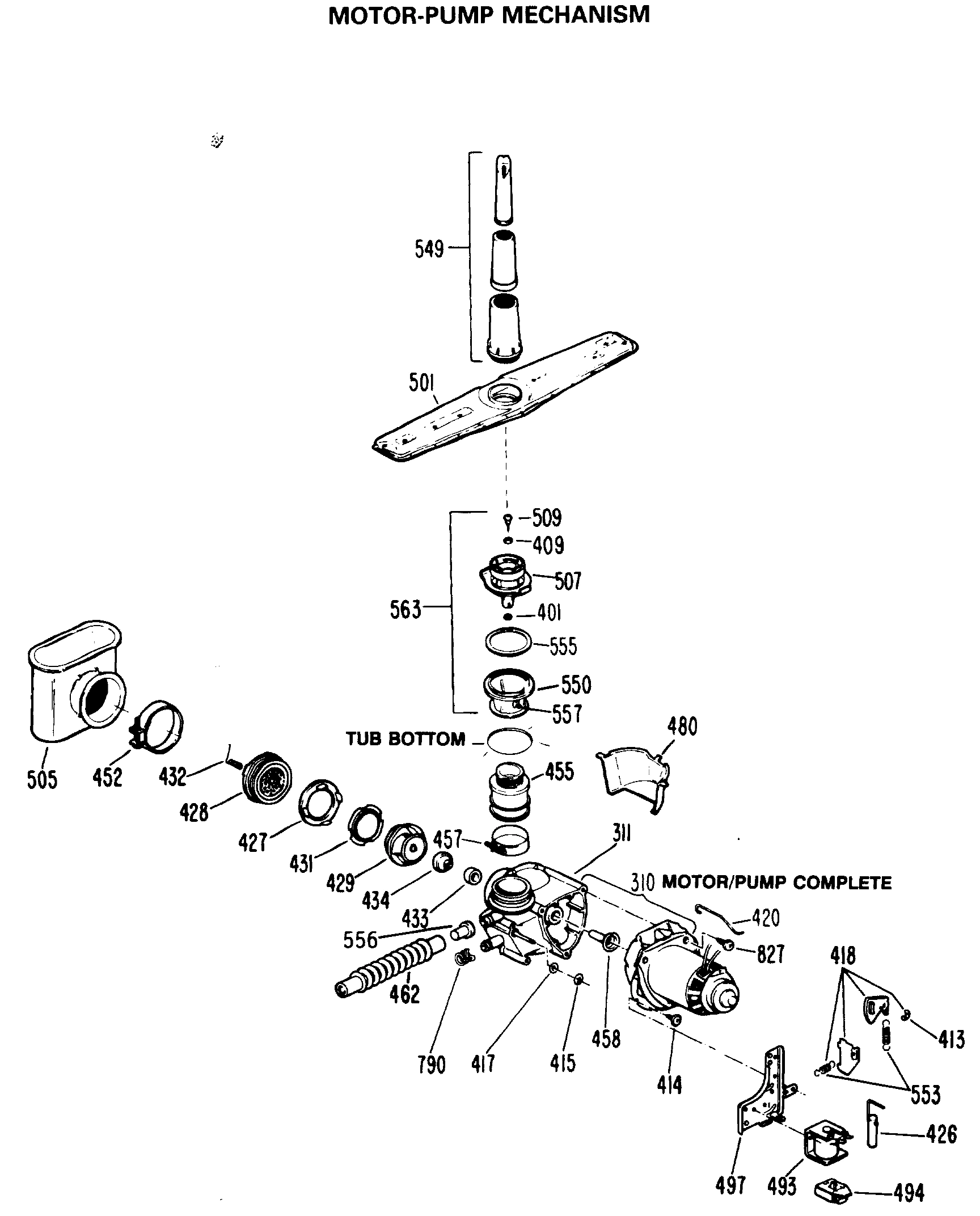 MOTOR-PUMP MECHANISM