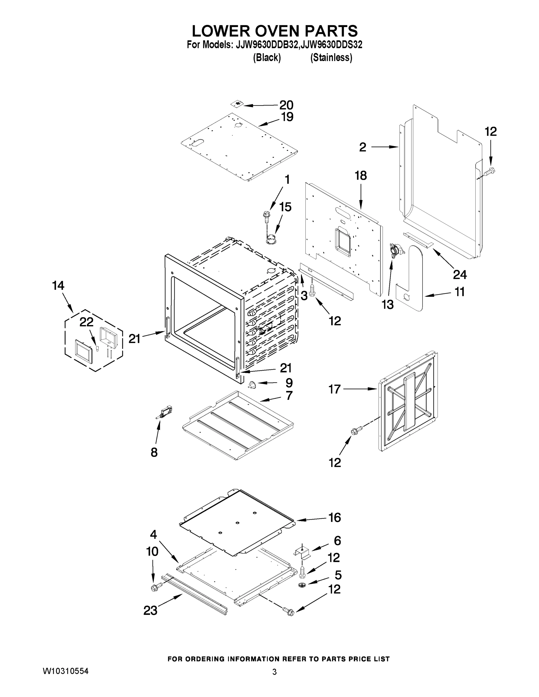 02 - LOWER OVEN PARTS