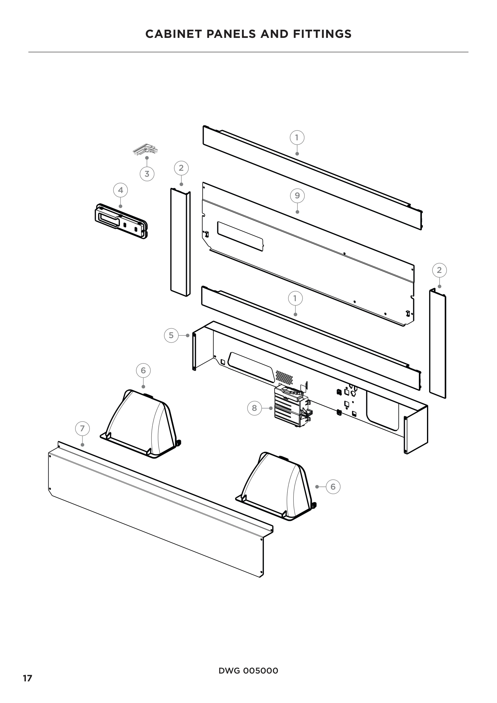 CABINET PANELS AND FITTINGS