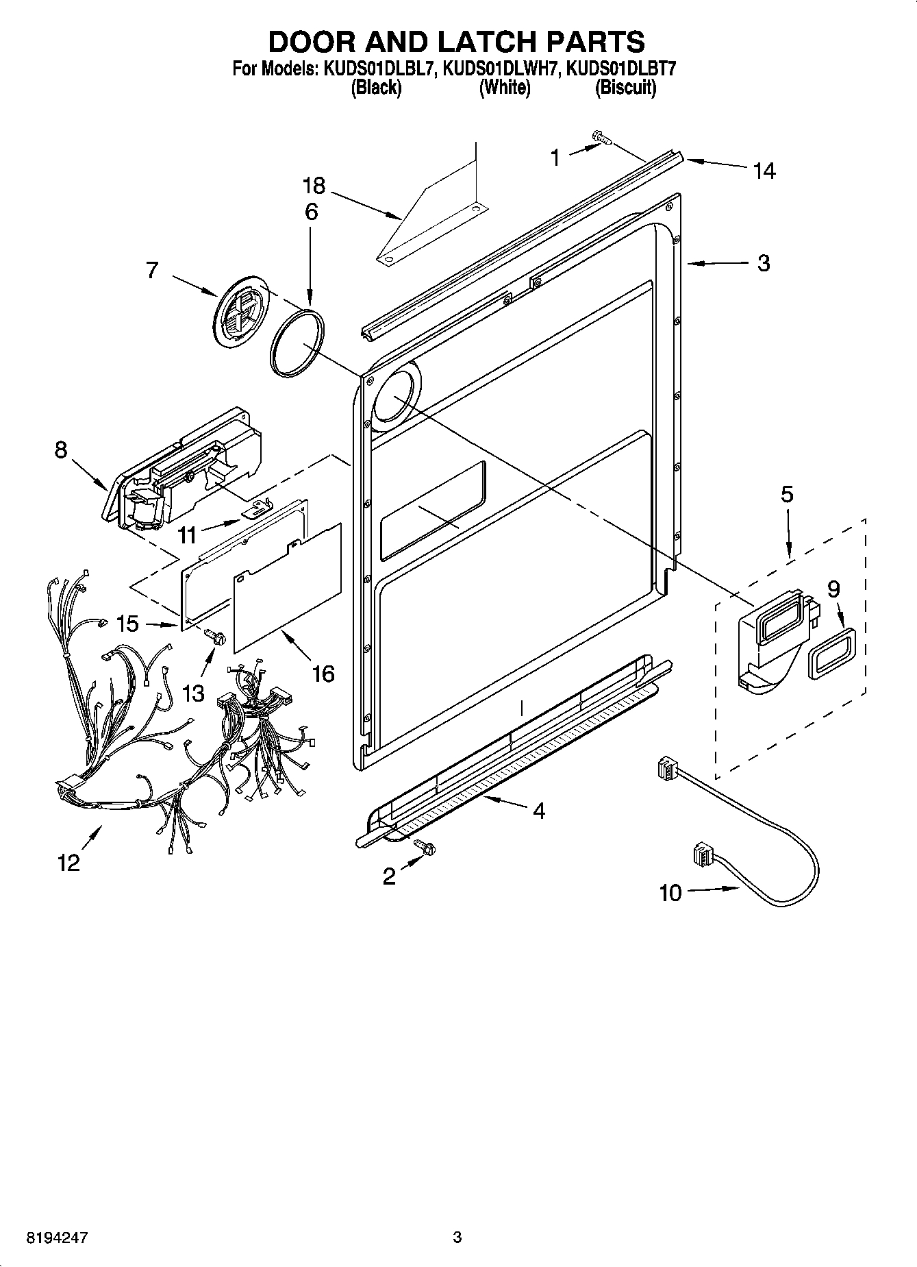 03 - DOOR AND LATCH PARTS