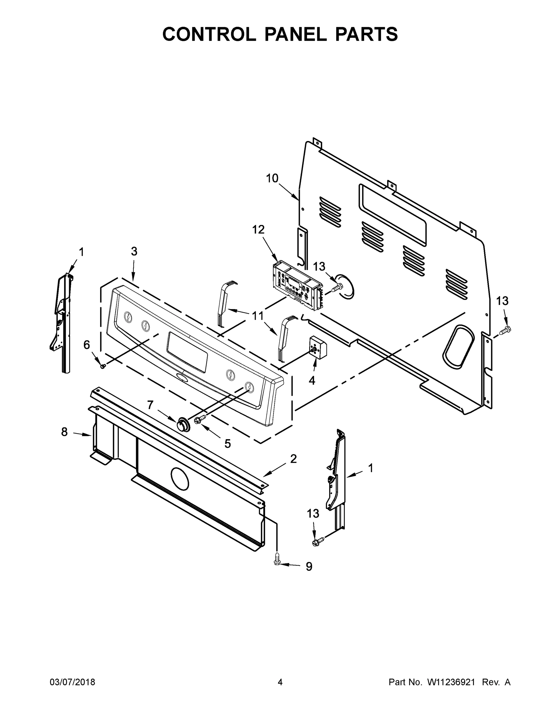 03 - CONTROL PANEL PARTS