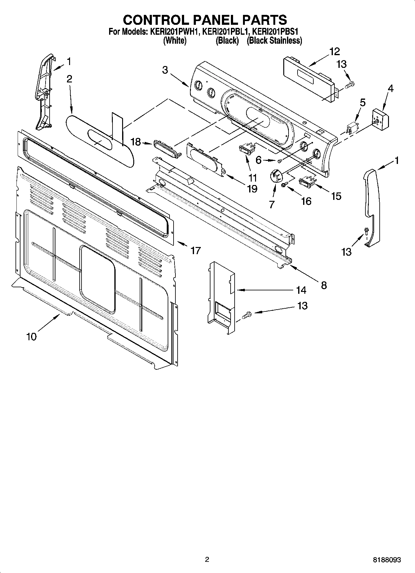 02 - CONTROL PANEL PARTS