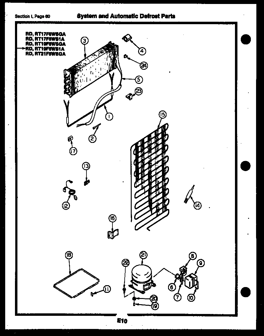 30 - SYSTEM AND AUTOMATIC DEFROST PARTS