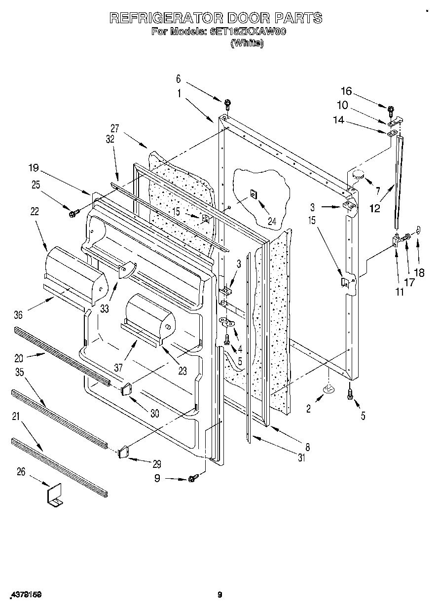 07 - REFRIGERATOR DOOR, LIT/OPTIONAL
