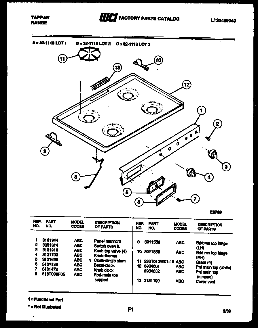 03 - COOKTOP PARTS