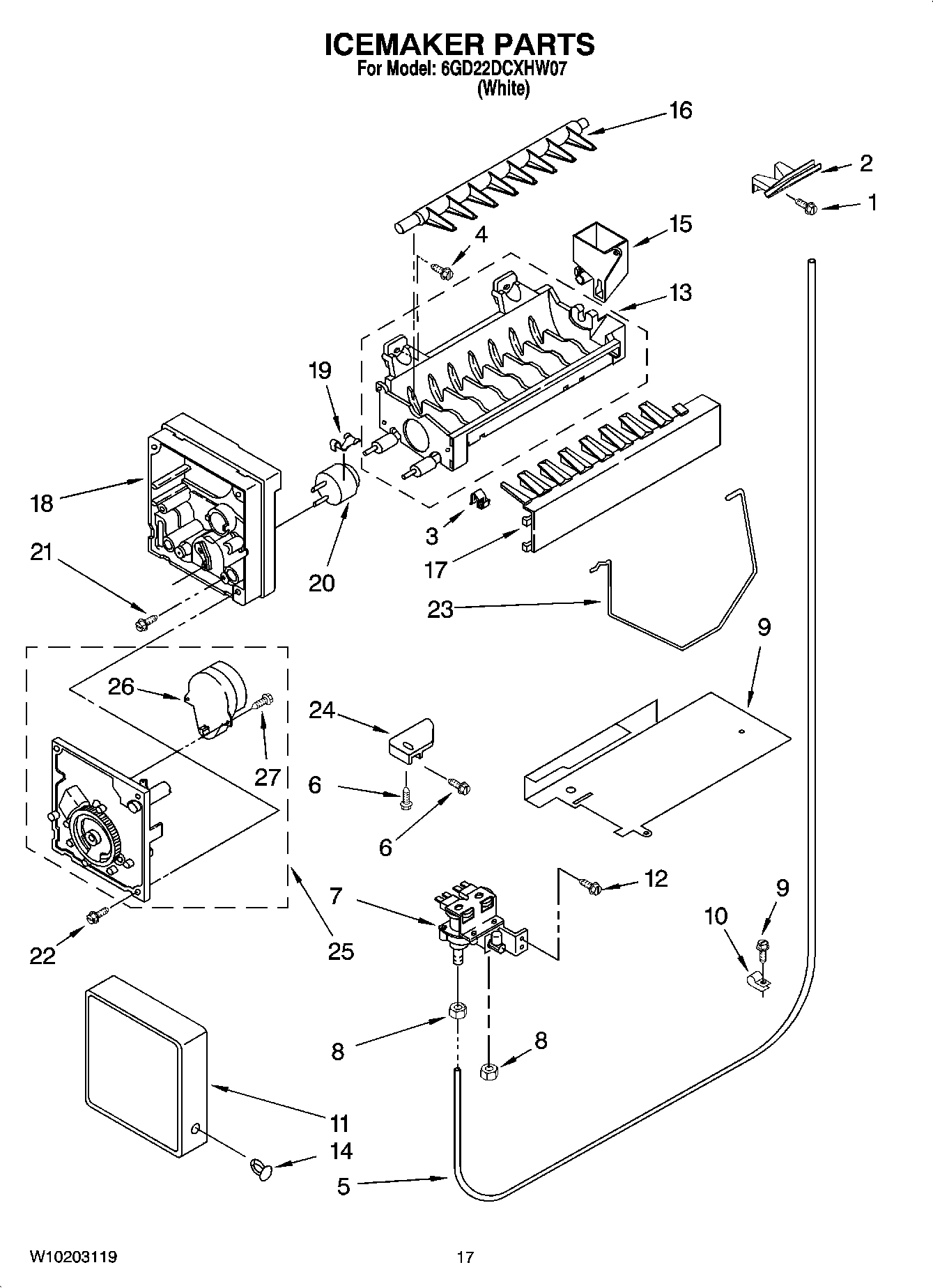 11 - ICEMAKER PARTS
