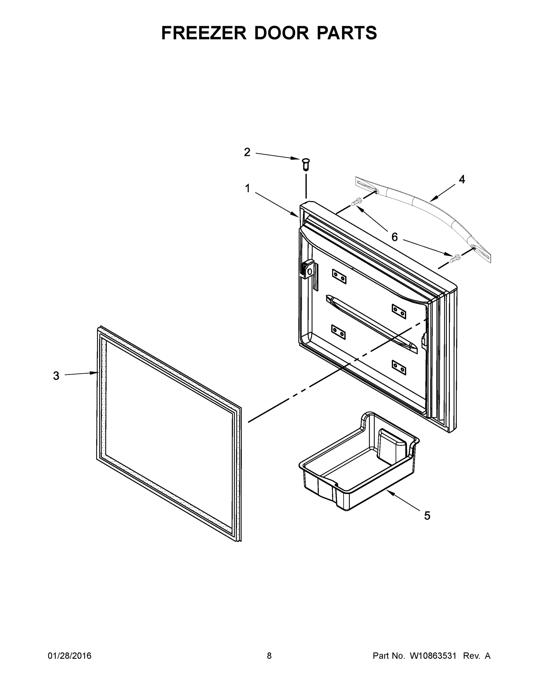 05 - FREEZER DOOR PARTS