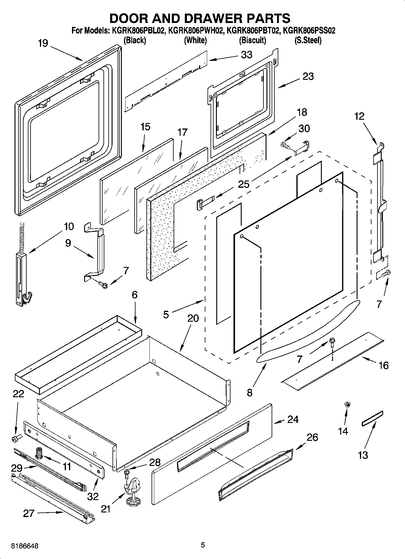 03 - DOOR AND DRAWER PARTS