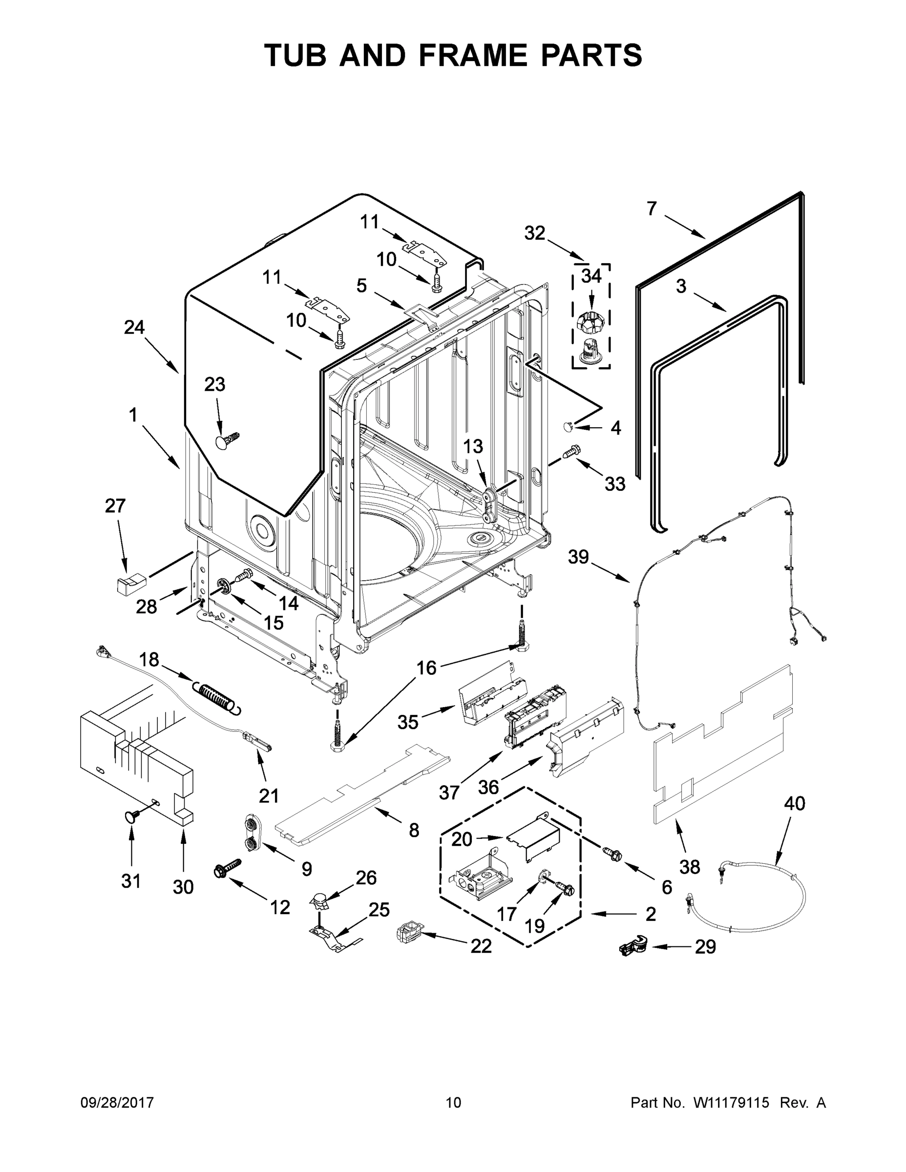 06 - TUB AND FRAME PARTS