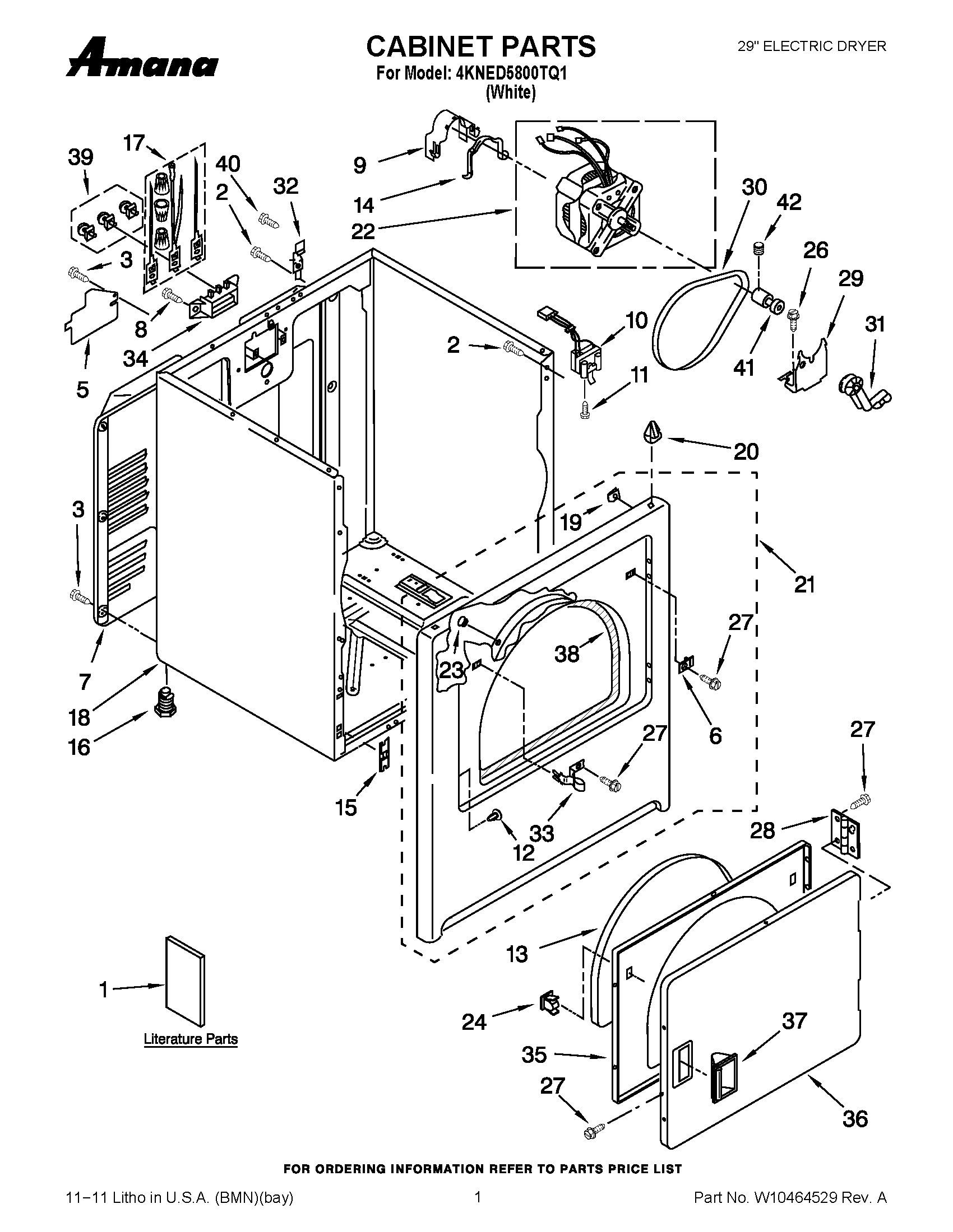 01 - CABINET PARTS