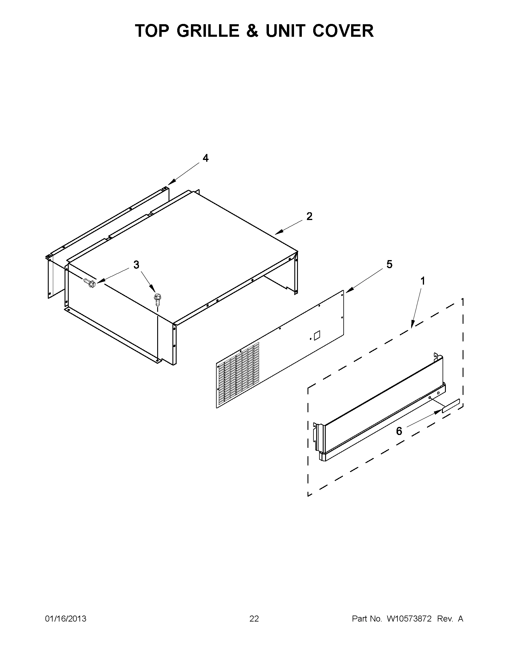 11 - TOP GRILLE & UNIT COVER