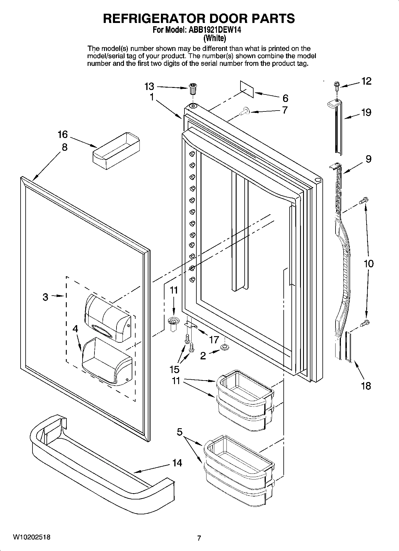 04 - REFRIGERATOR DOOR PARTS