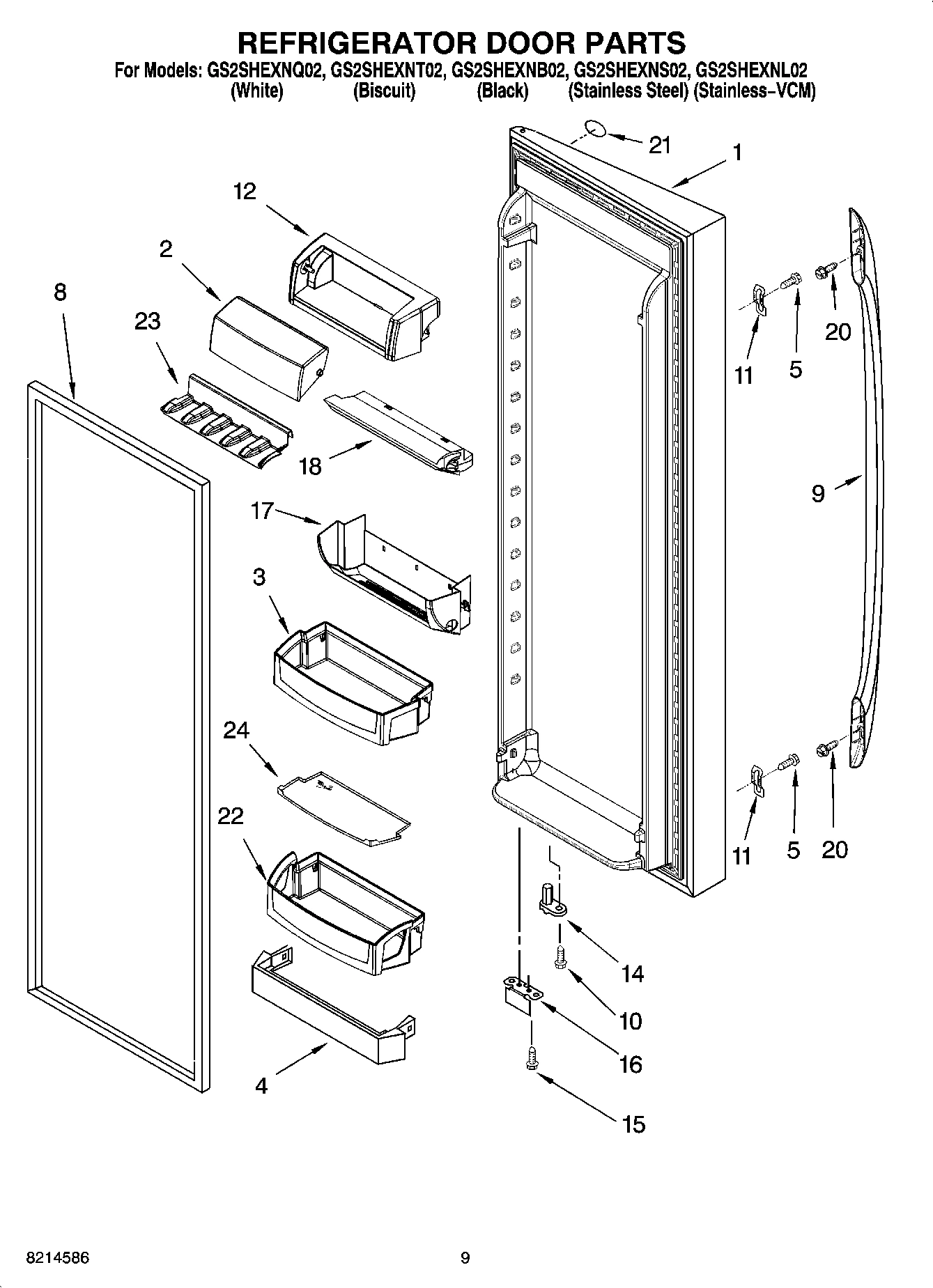 06 - REFRIGERATOR DOOR PARTS