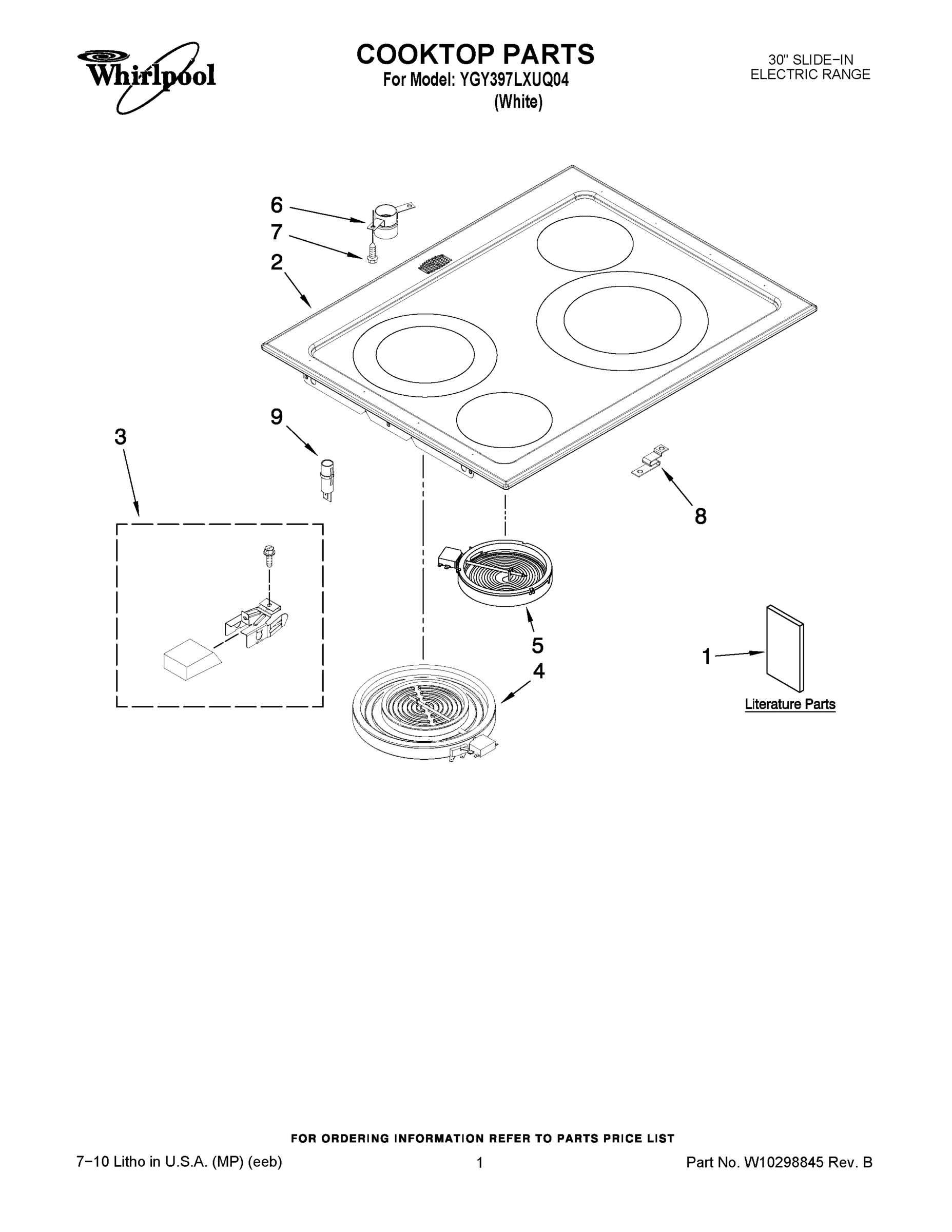 01 - COOKTOP PARTS