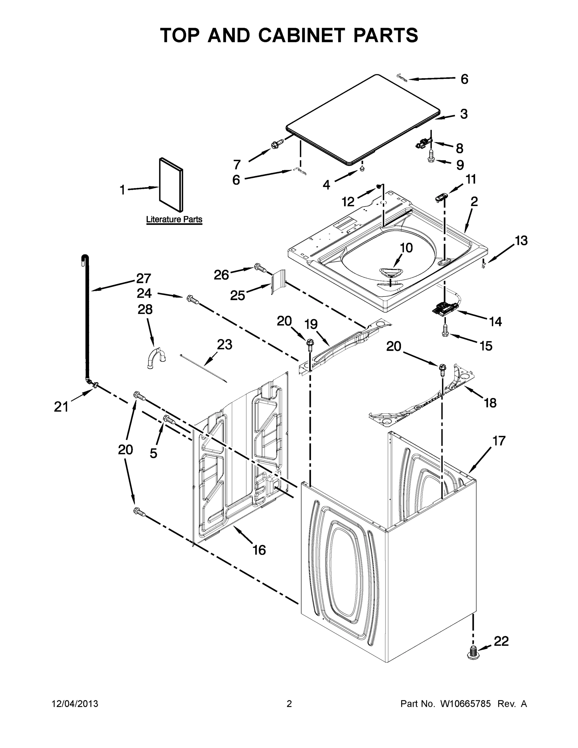 02 - TOP AND CABINET PARTS