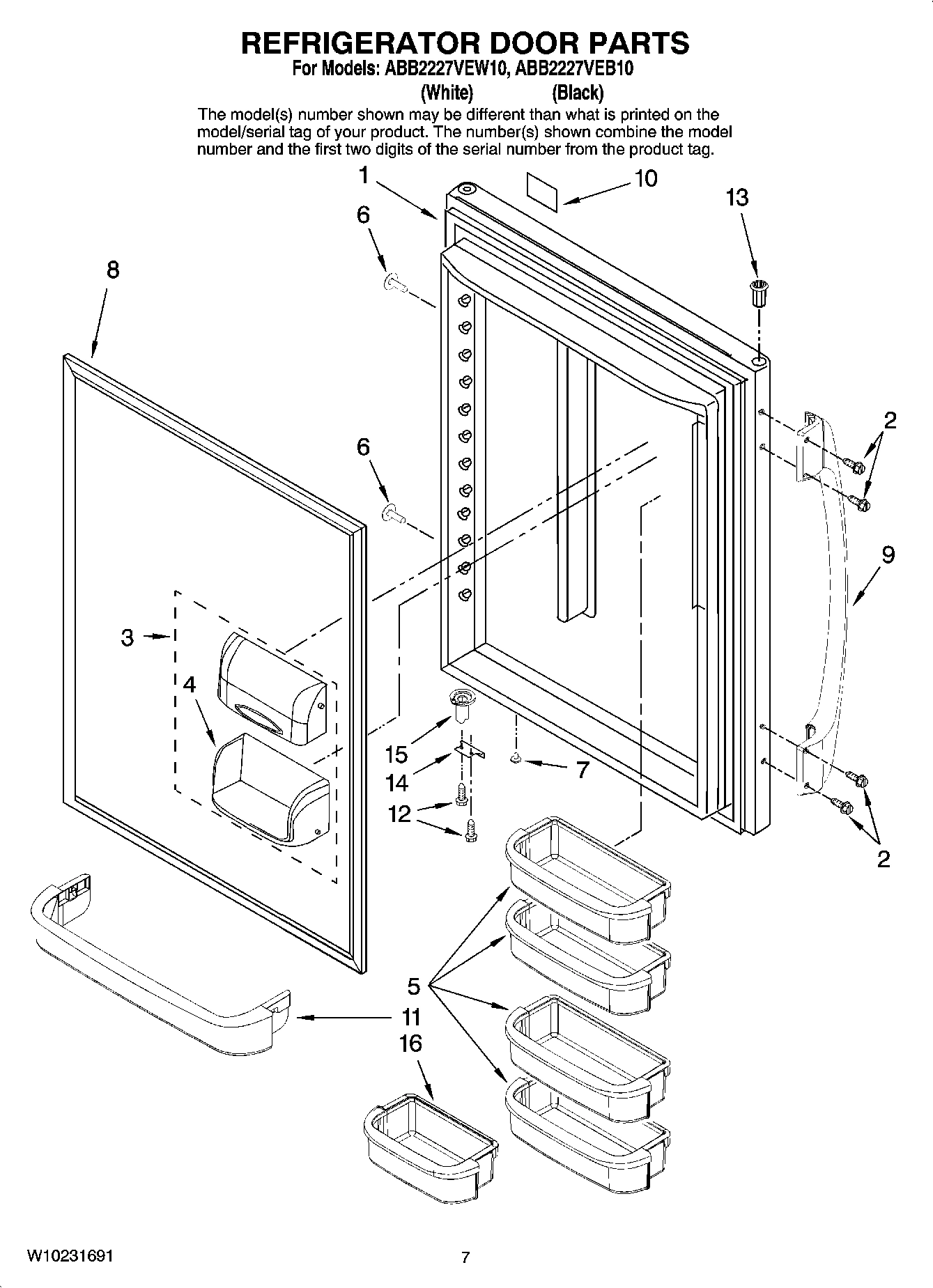 05 - REFRIGERATOR DOOR PARTS