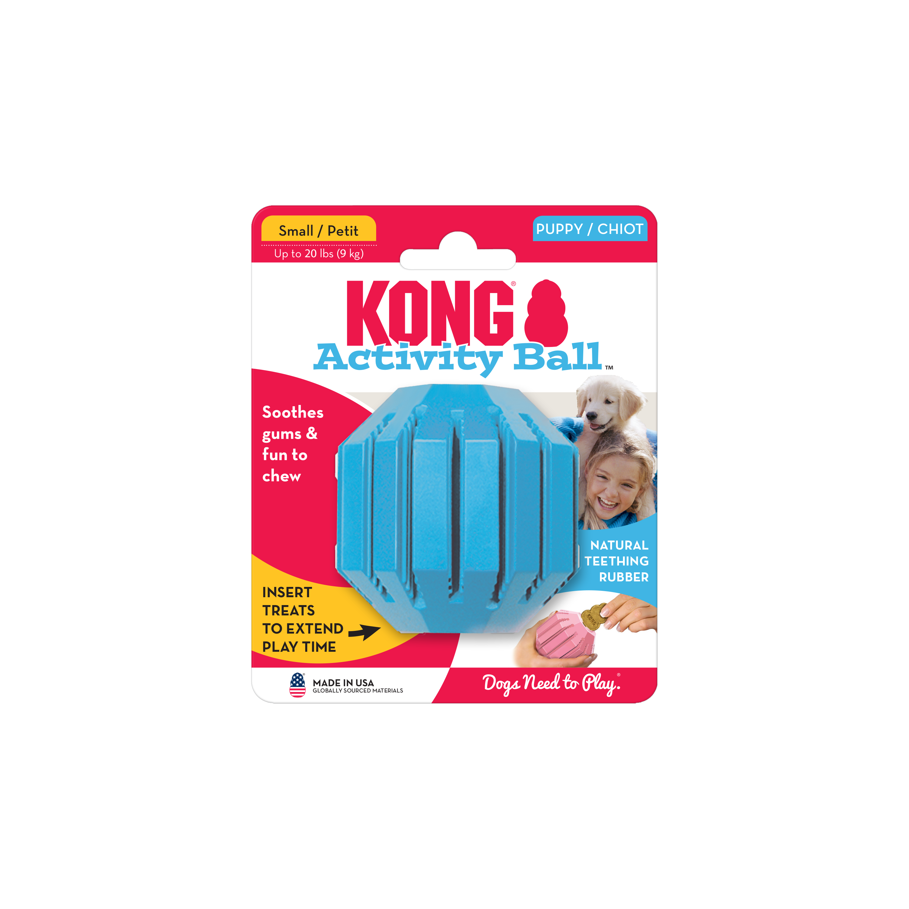 KONG Puppy Activity Ball onpack imagem do produto