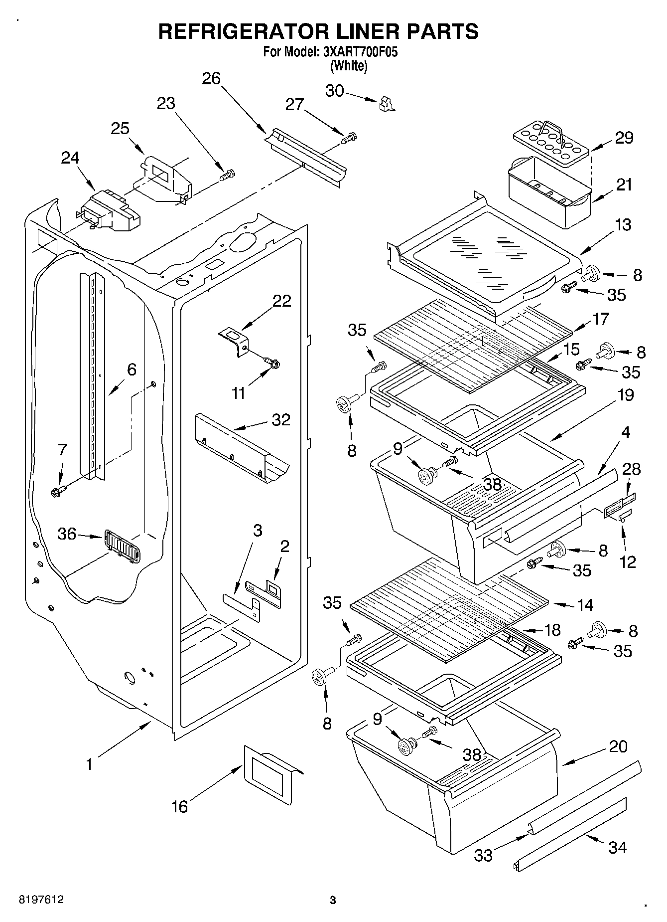 02 - REFRIGERATOR LINER