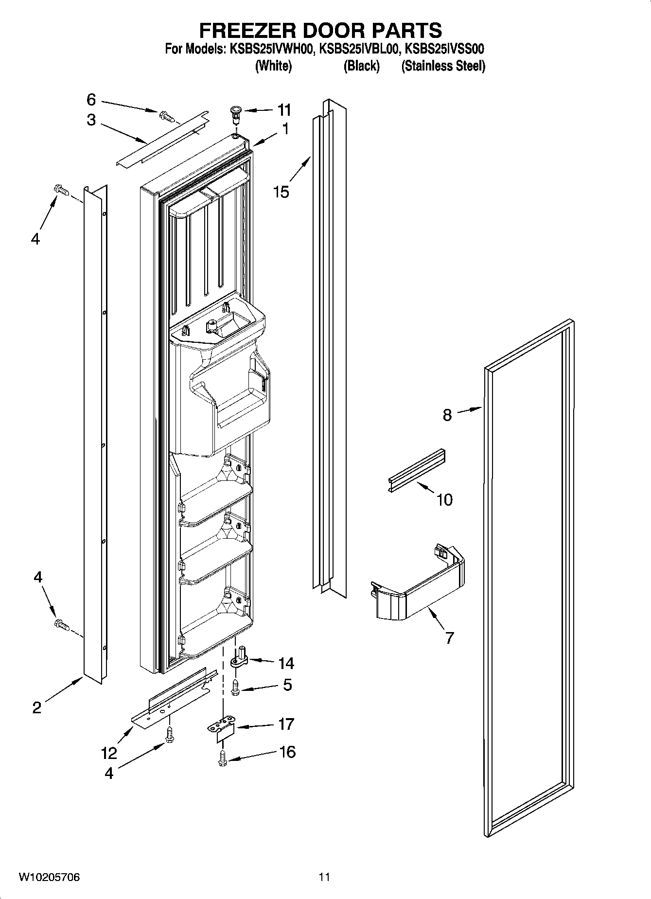 07 - FREEZER DOOR PARTS