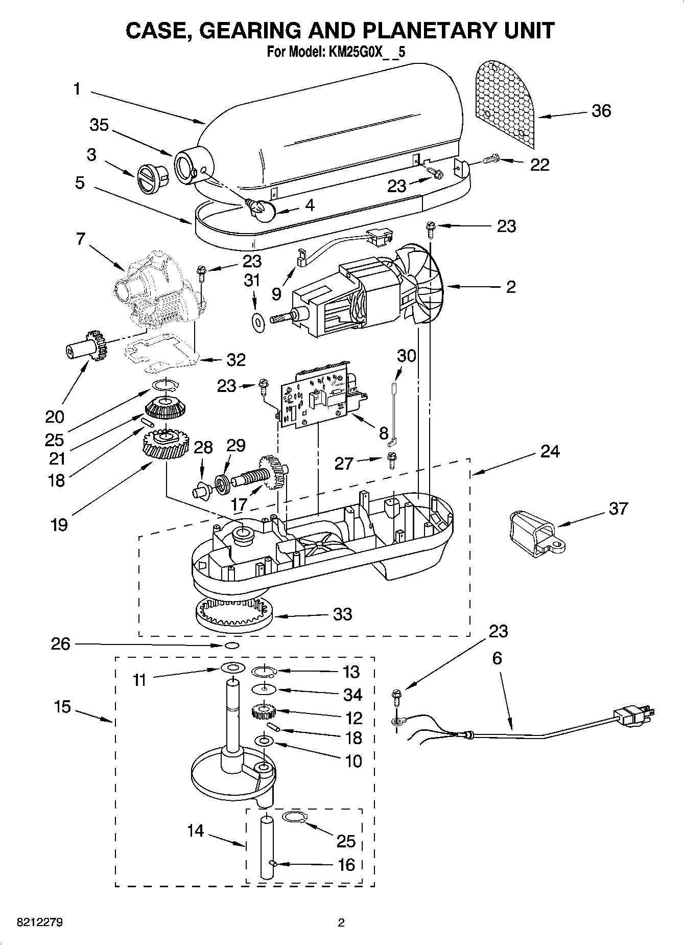 01 - CASE, GEARING AND PLANETARY UNIT