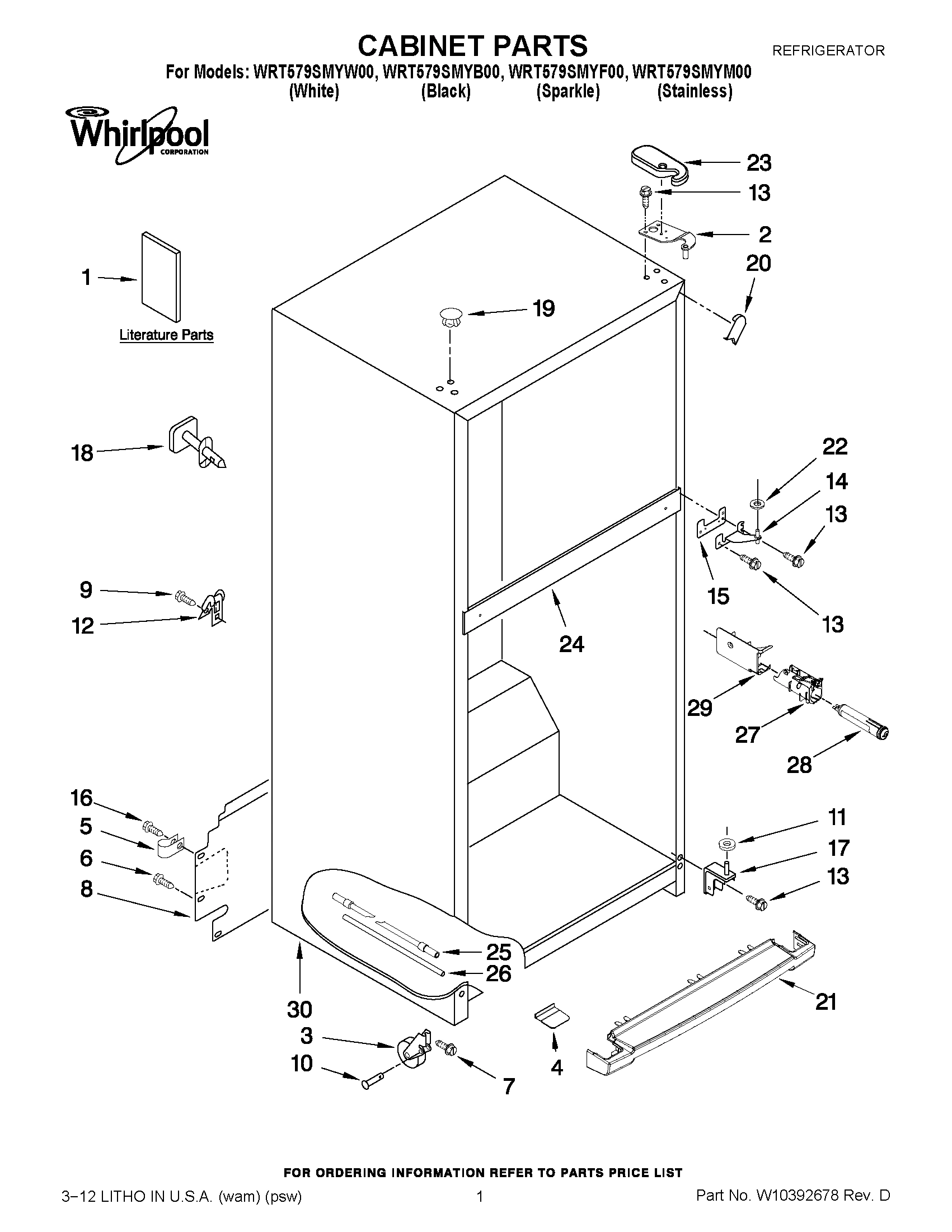 01 - CABINET PARTS