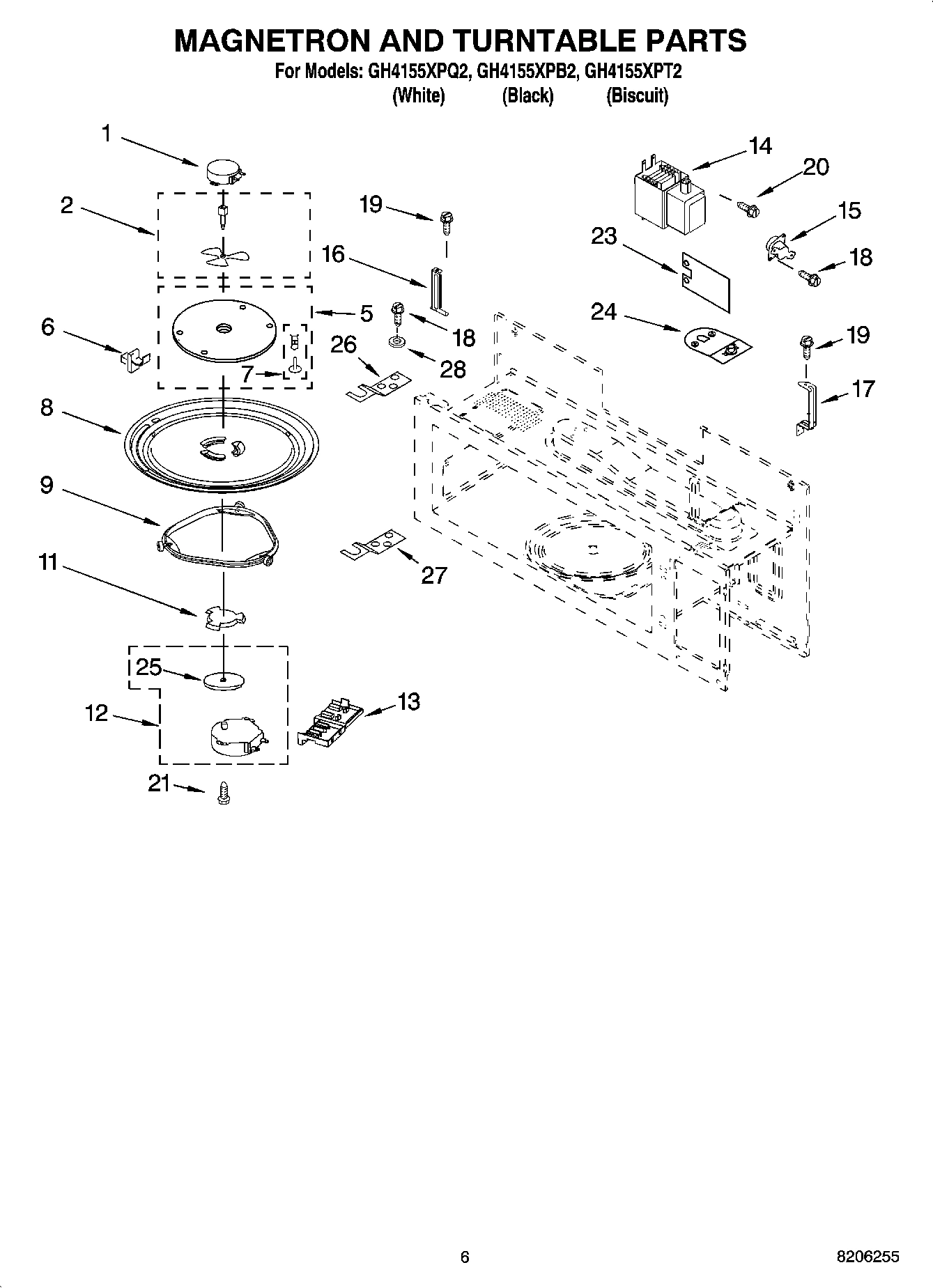 05 - MAGNETRON AND TURNTABLE PARTS