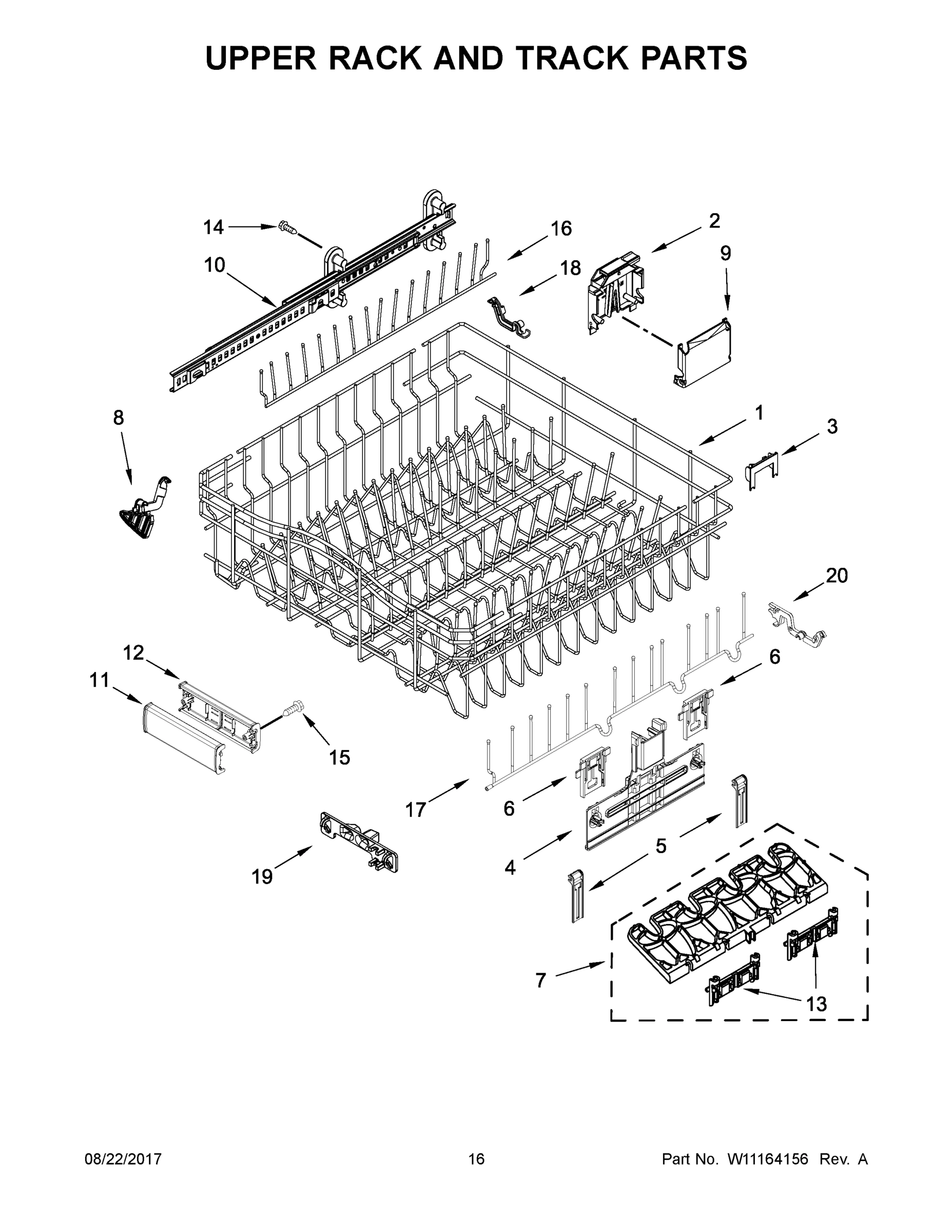 09 - UPPER RACK AND TRACK PARTS