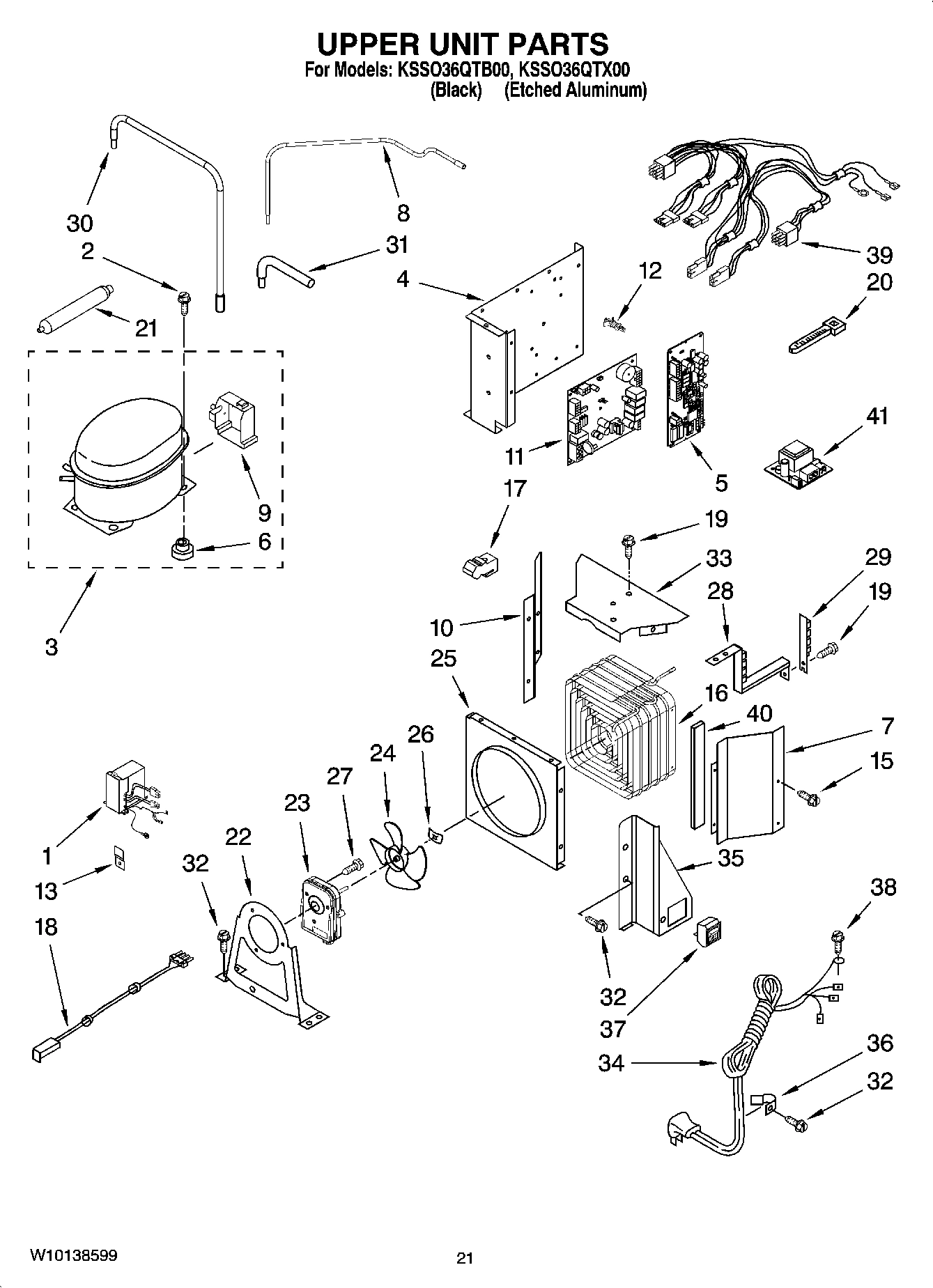 13 - UPPER UNIT PARTS