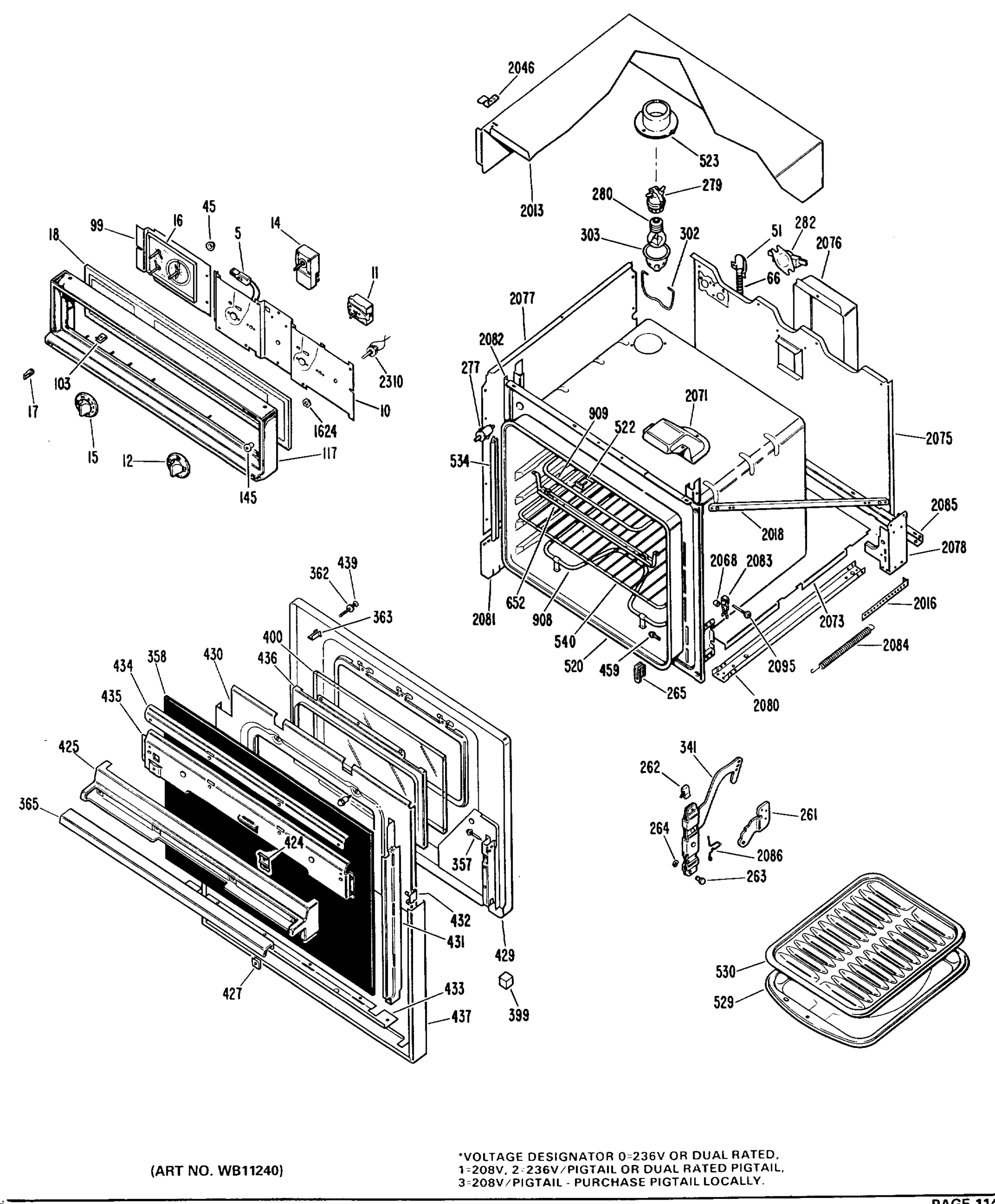 UPPER OVEN PARTS