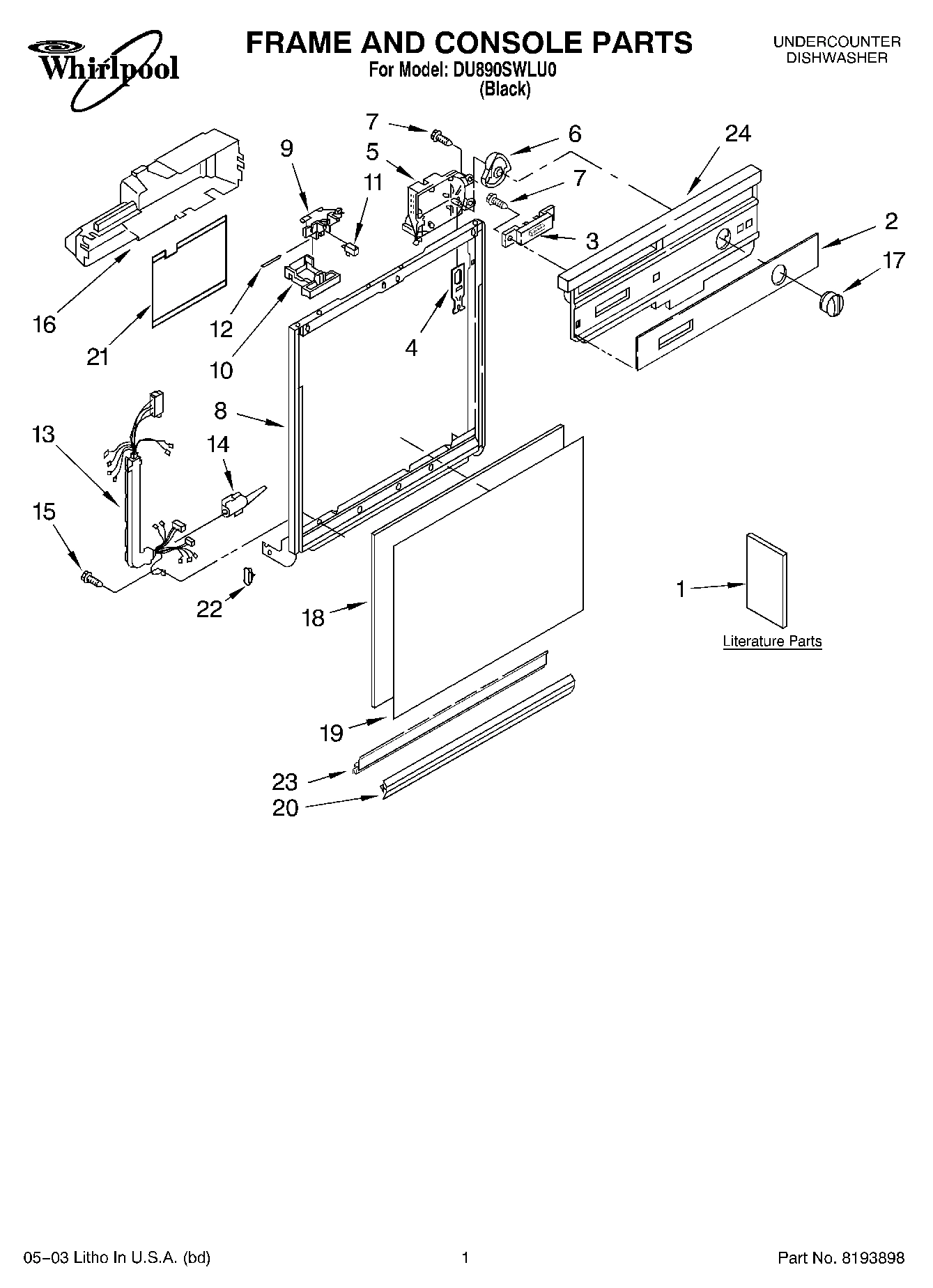 01 - FRAME AND CONSOLE PARTS