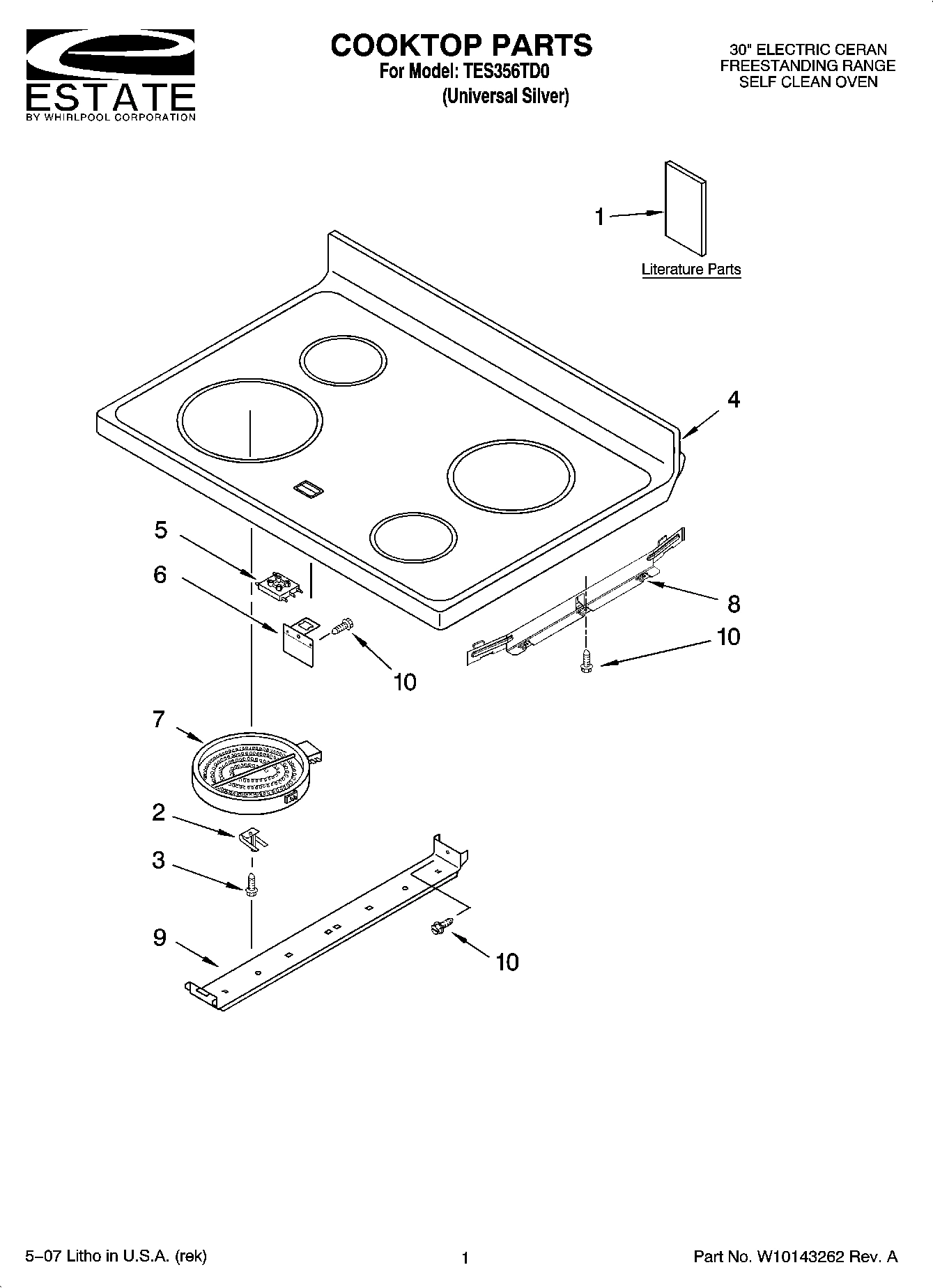 01 - COOKTOP PARTS