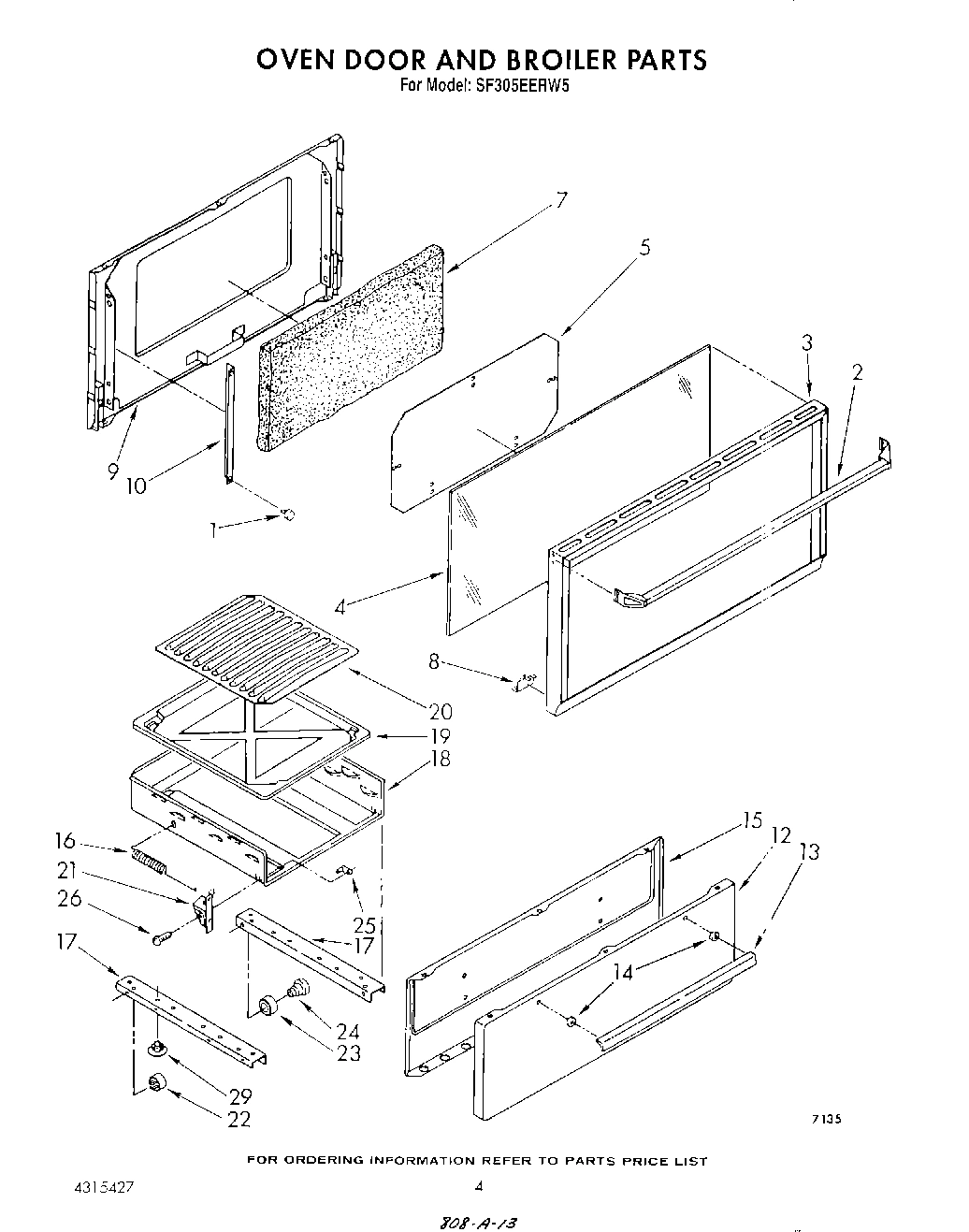 04 - OVEN DOOR AND BROILER