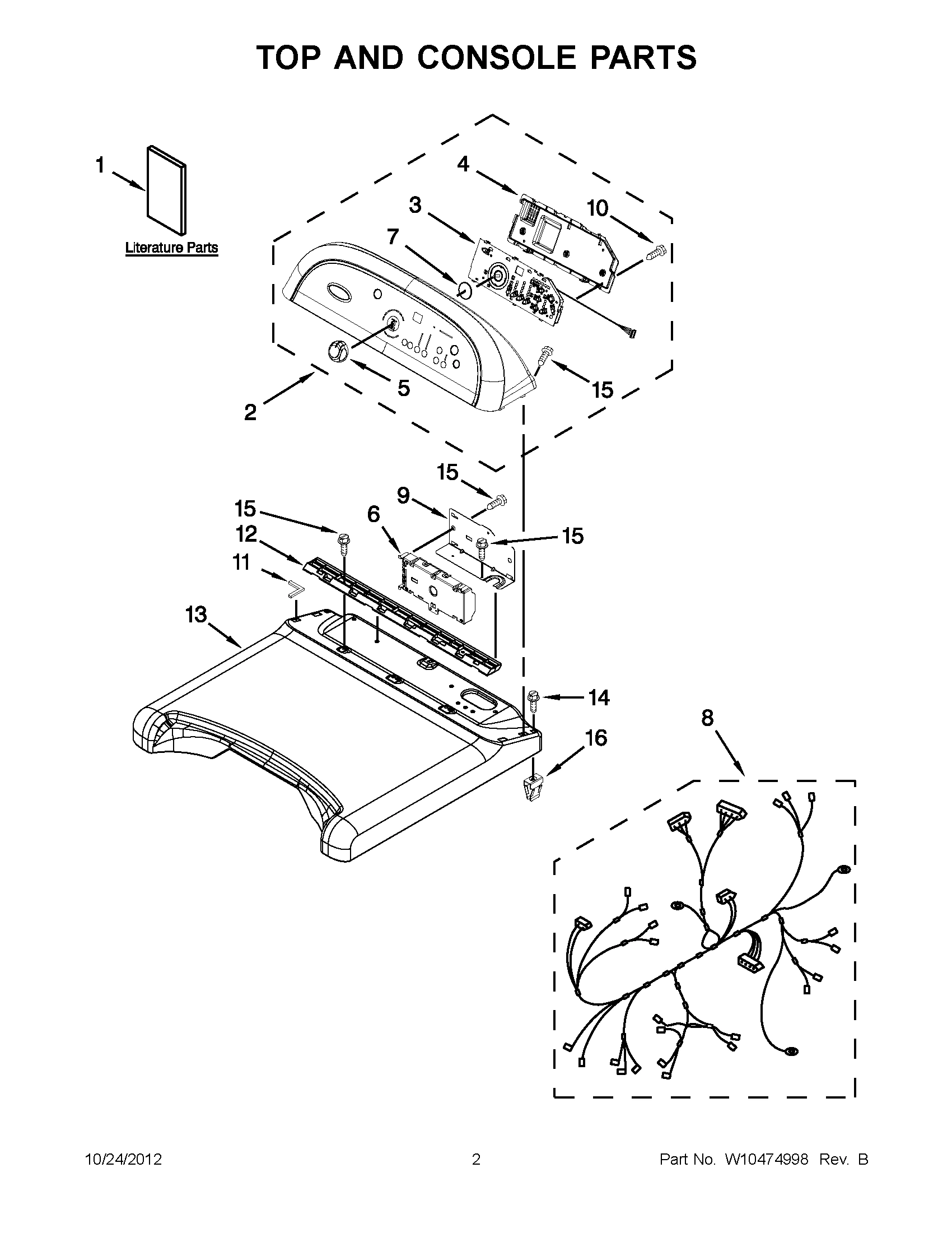 01 - TOP AND CONSOLE PARTS