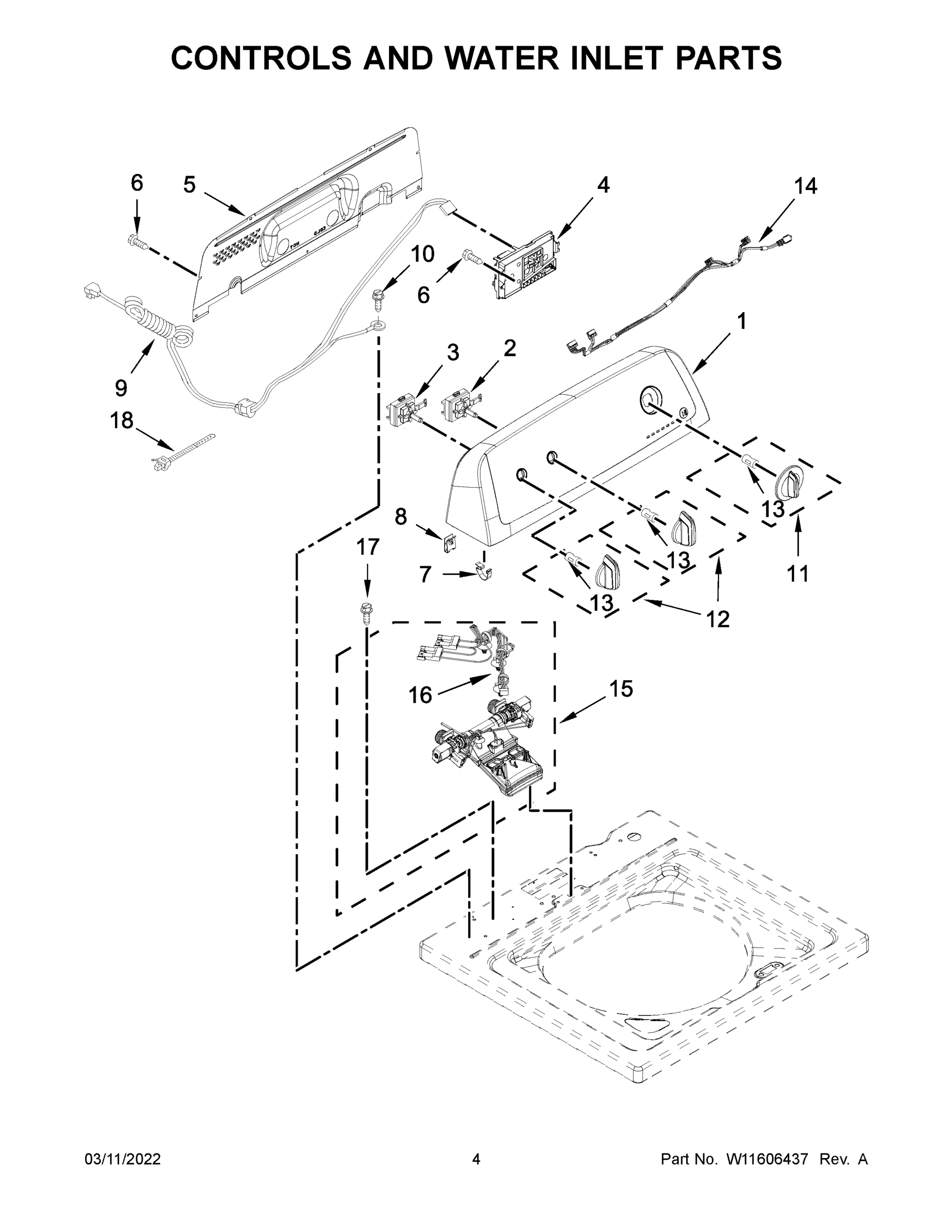 03 - CONTROLS AND WATER INLET PARTS