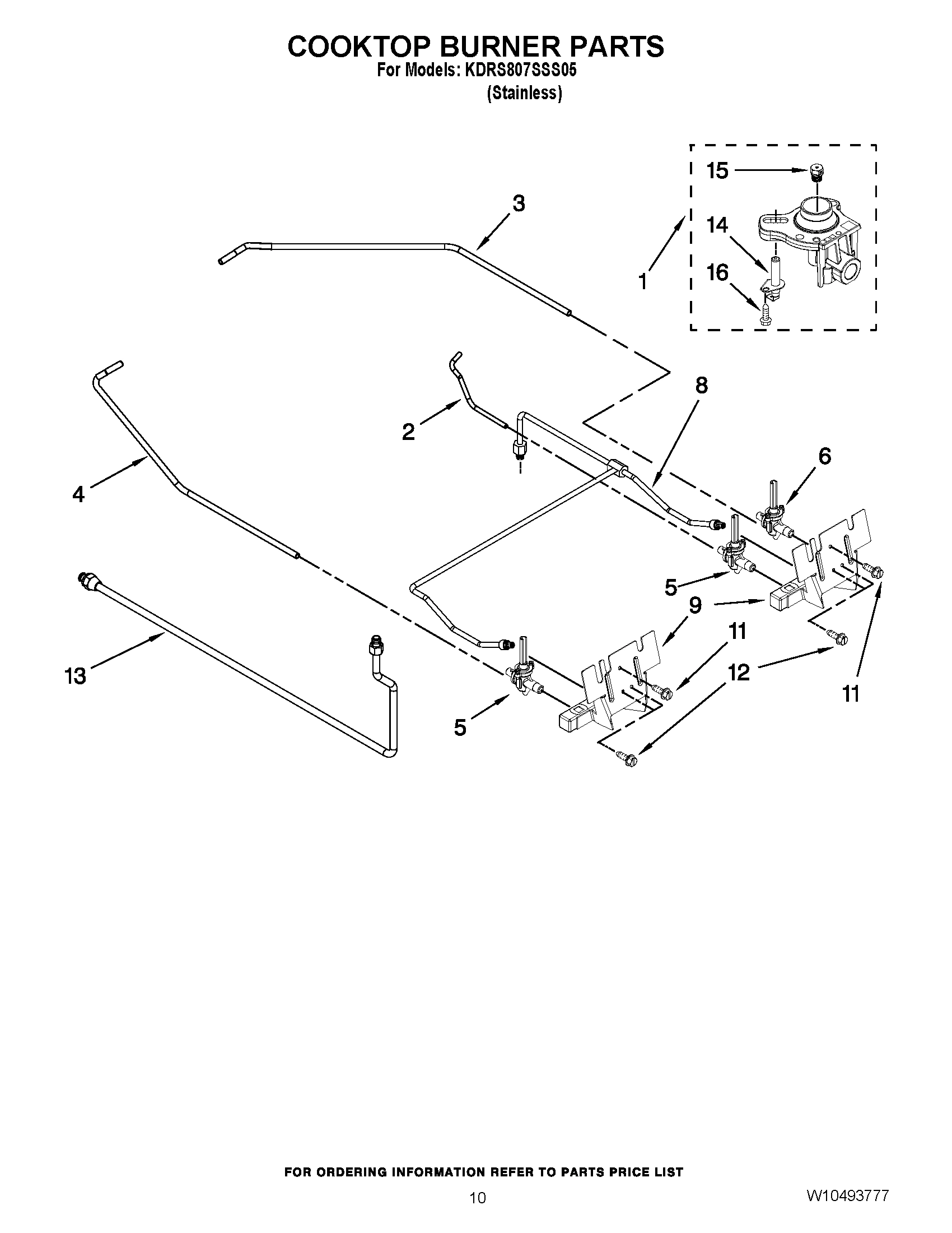 07 - COOKTOP BURNER PARTS