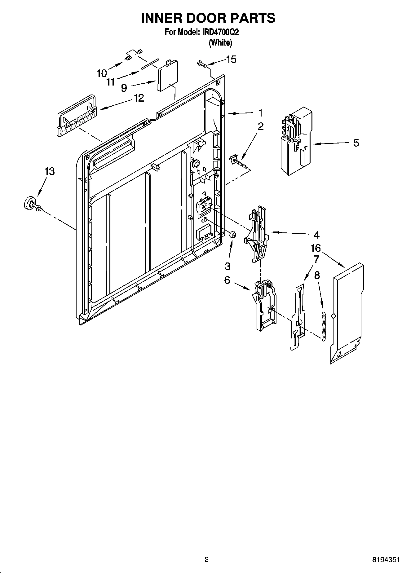 02 - INNER DOOR PARTS