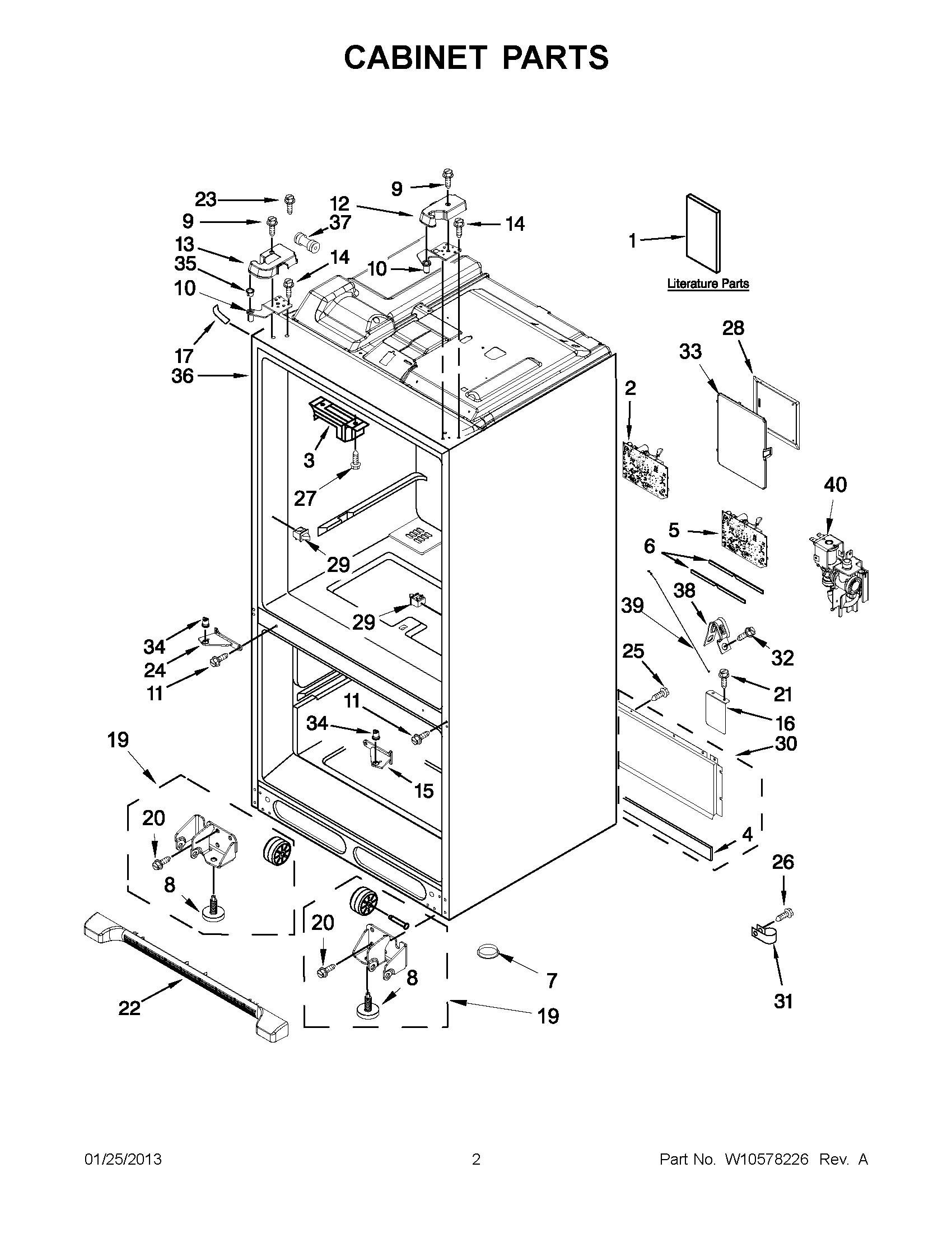 01 - CABINET PARTS