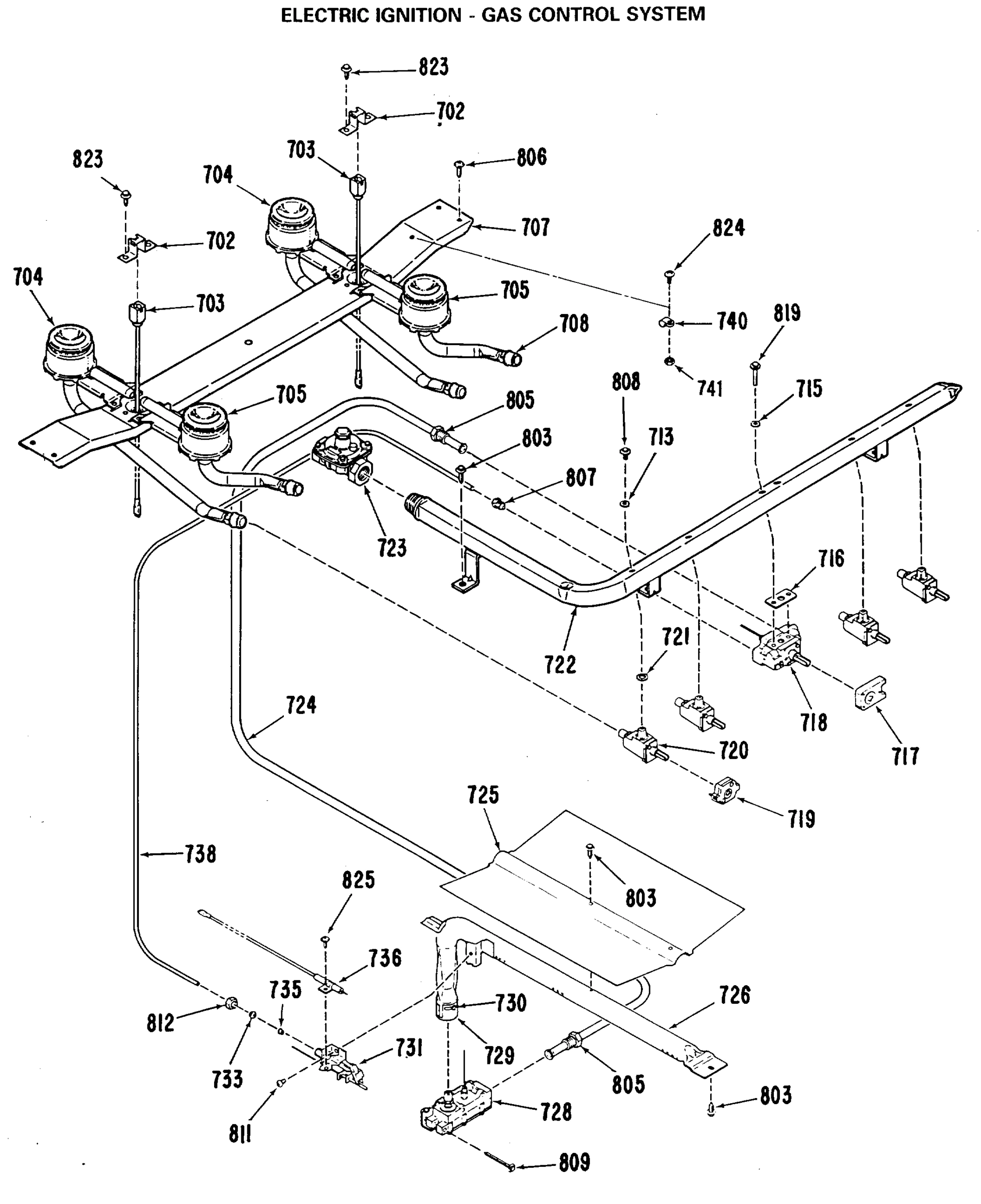 ELECTRIC IGNITION-GAS CONTROL SYSTEM