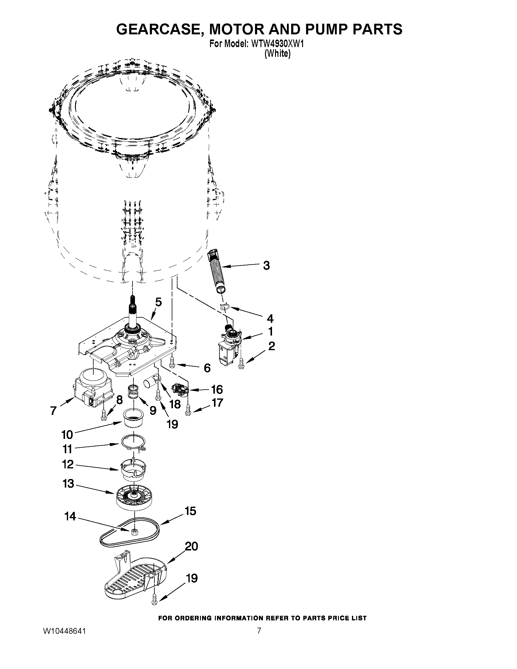 04 - GEARCASE, MOTOR AND PUMP PARTS